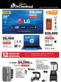 Vista previa de Chedraui folleto Acción, nuevo folleto de la tienda, válido en México a partir del 27.04.2026