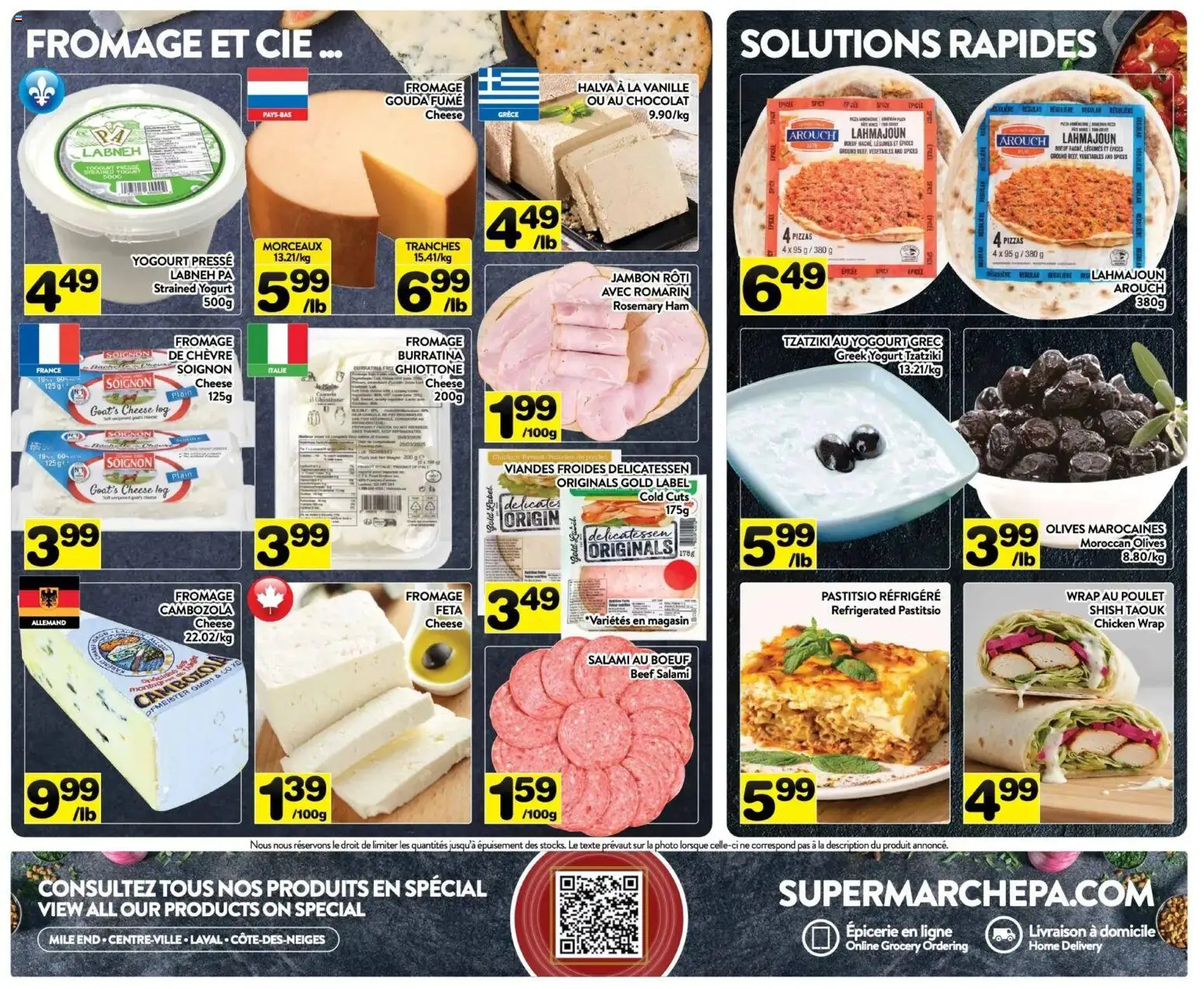Pa Supermarché flyer valid from 09.03.2026 | Page: 6 | Products: Beef, Yogurt, Salami, Chicken