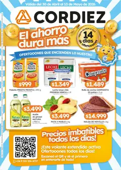 Vista previa Cordiez ofertas válido desde el 30.04.2026