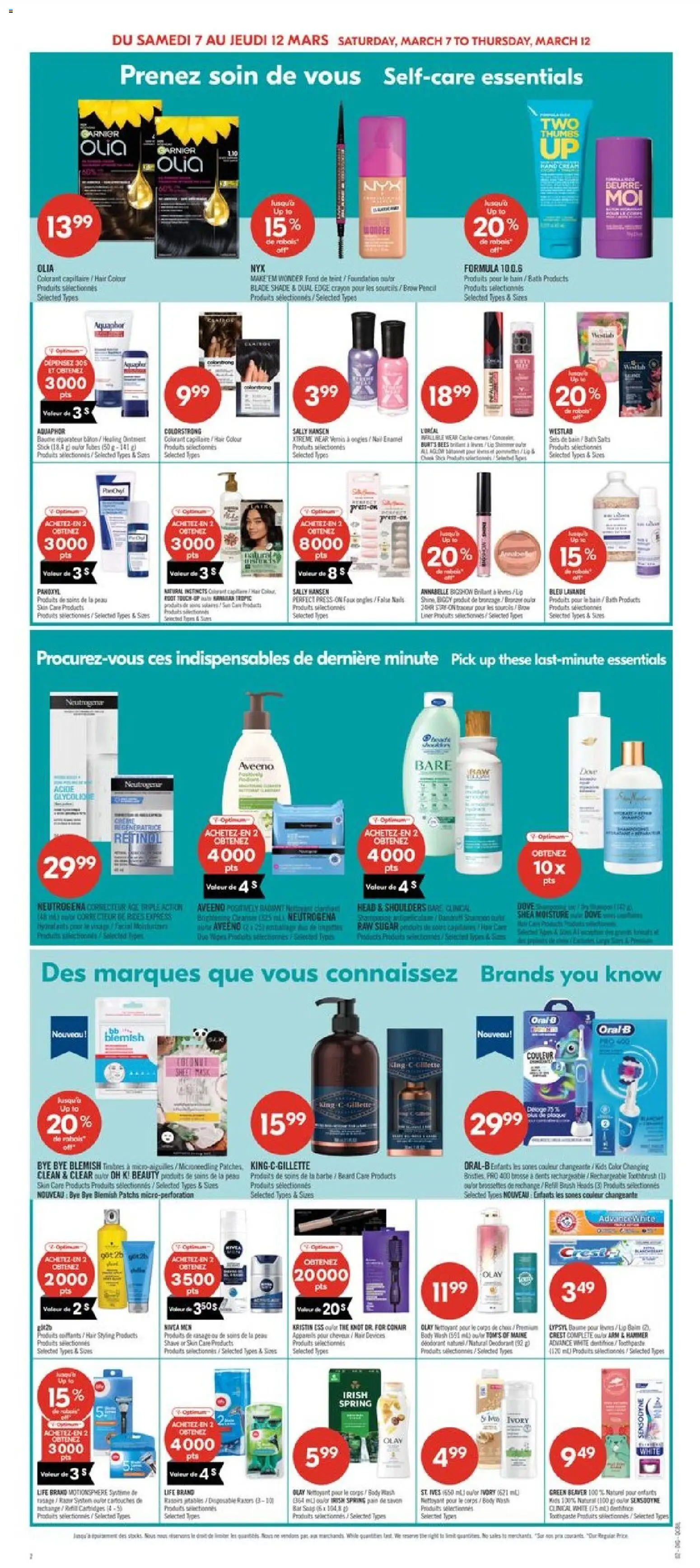 Pharmaprix flyer valid from 06.03.2026 | Page: 12 | Products: Concealer, Nail polish, Toothpaste, Bath