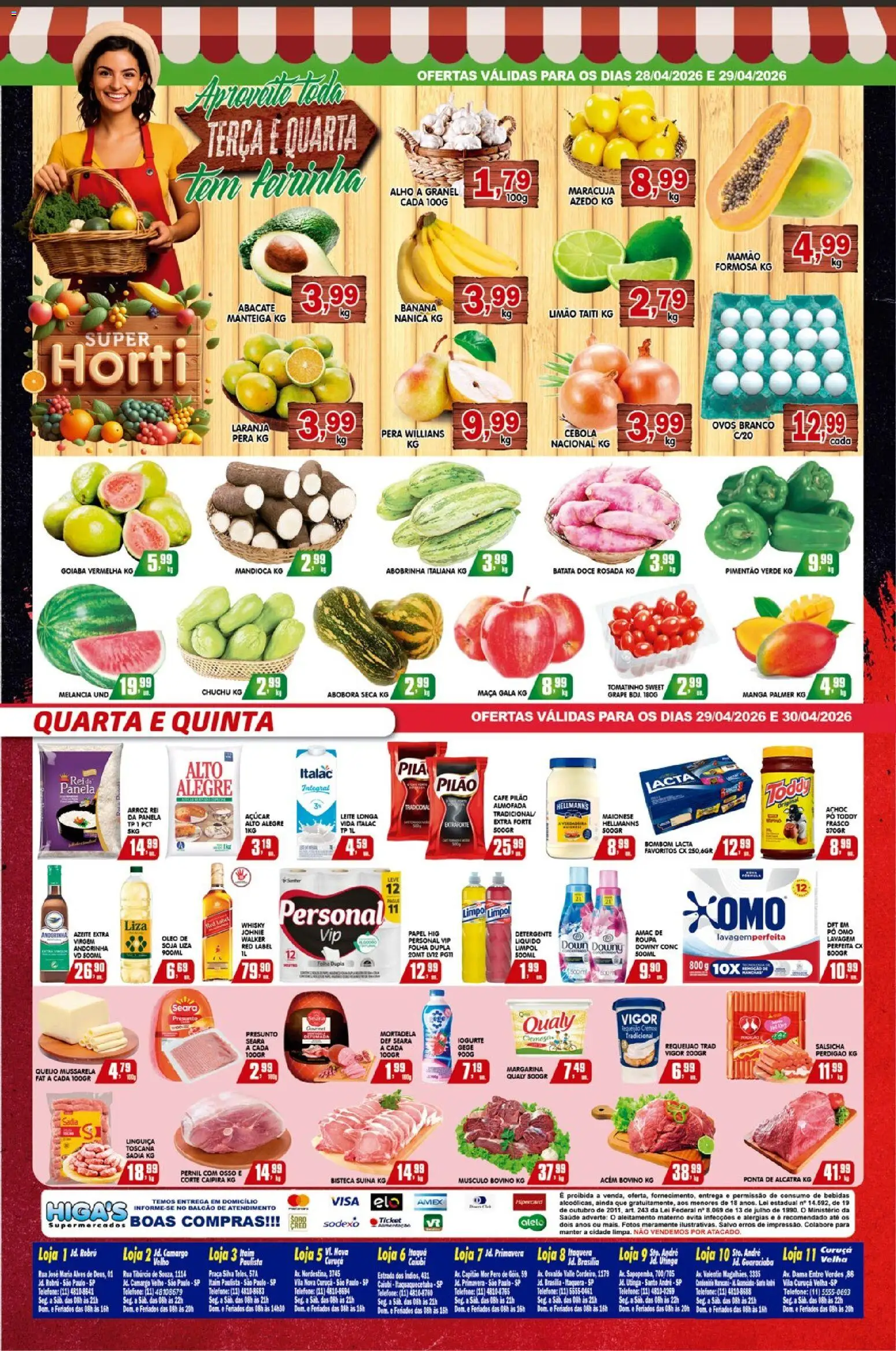 Higa's Supermercado - Ofertas da semana de 29/04/2026 ? Não perca as melhores promoções! | Brasil