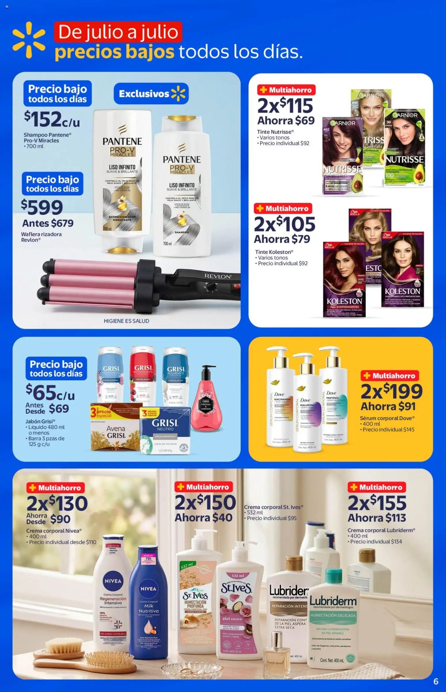 Nuevas ofertas de Walmart válidas en toda la República Mexicana desde el 29.04.2026. ¡Encuentra las mejores ofertas en Walmart folleto Temporada de precios bajos todo el año! | Página: 6