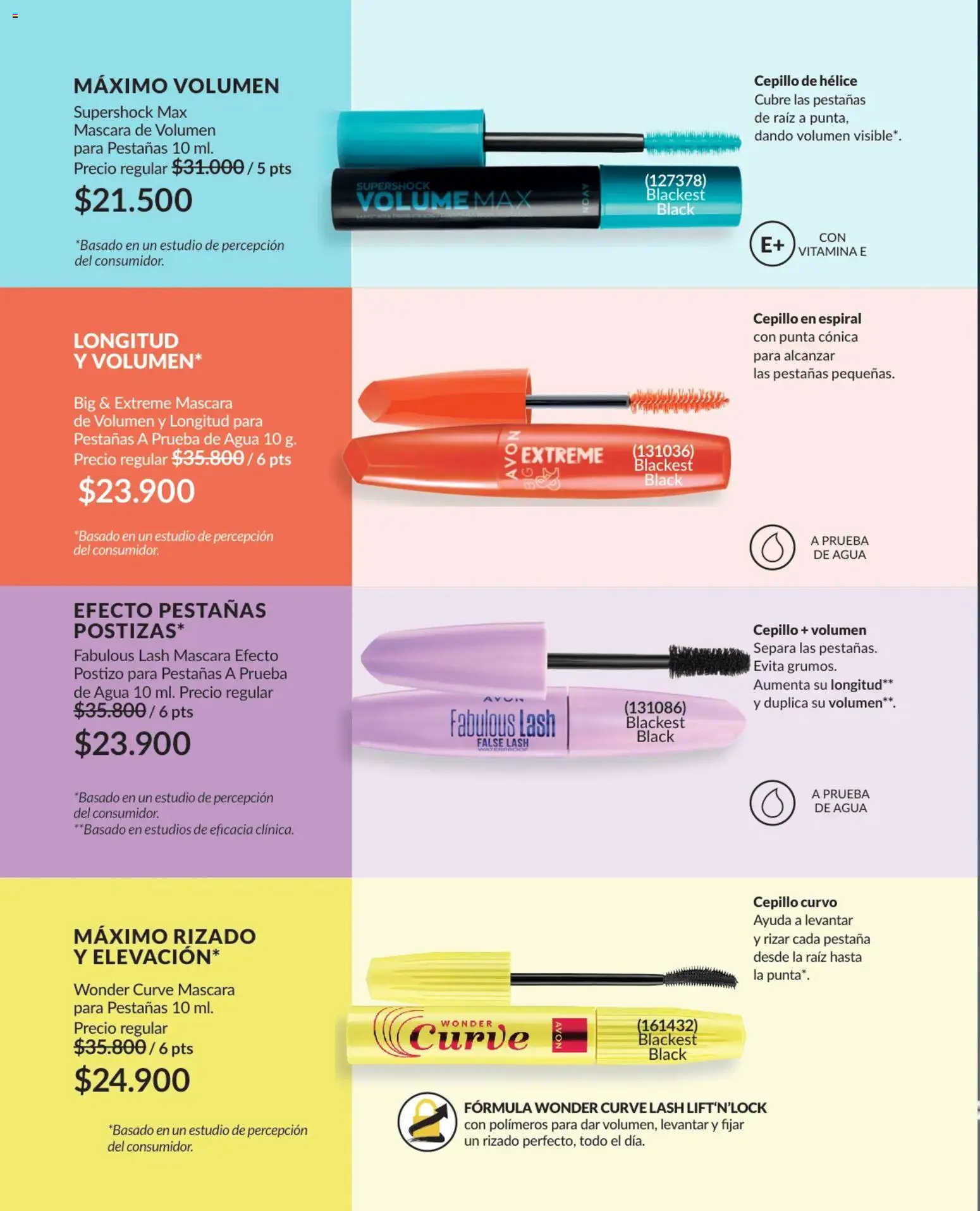 Avon revista - valida desde el 25.02.2026 | Página: 31 | Productos: Agua, Cepillo, Máscara