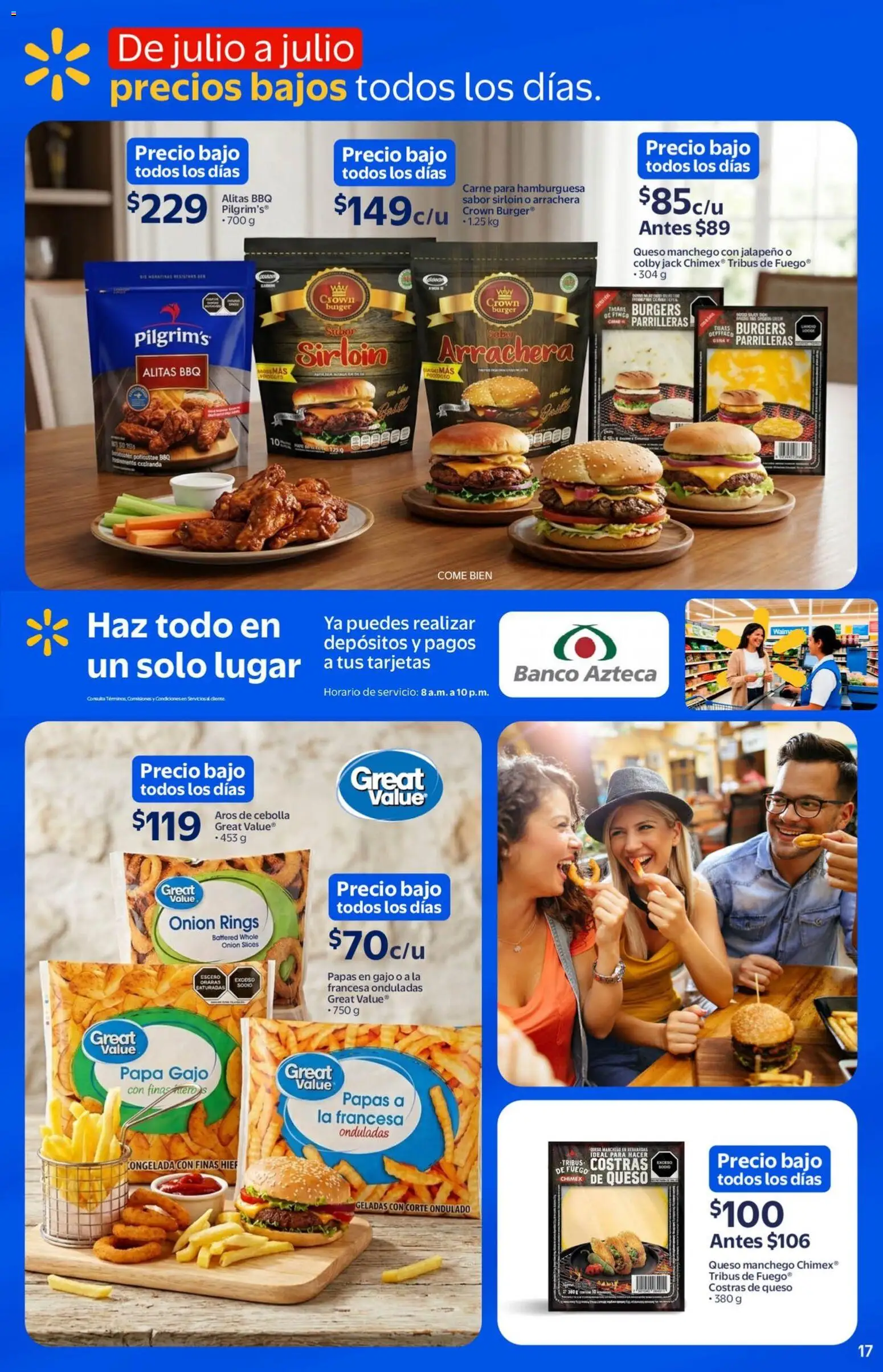 Nuevas ofertas de Walmart válidas en toda la República Mexicana desde el 29.04.2026. ¡Encuentra las mejores ofertas en Walmart folleto Temporada de precios bajos todo el año! | Página: 17