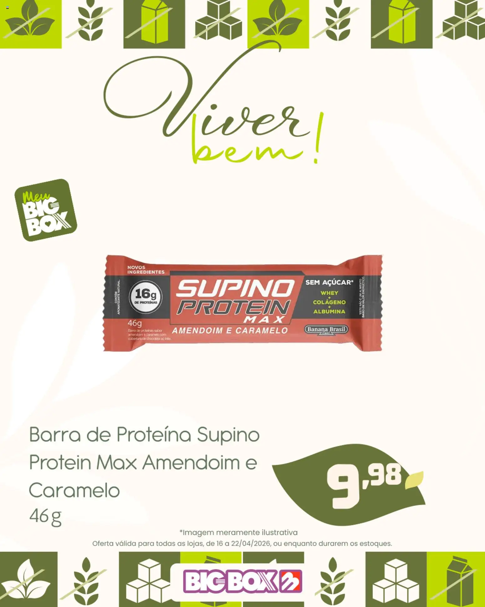Big Box Folheto - válido de 16.04.2026 | Página: 4 | Produtos: Colágeno, Amendoim, Chocolate, Barra de proteína