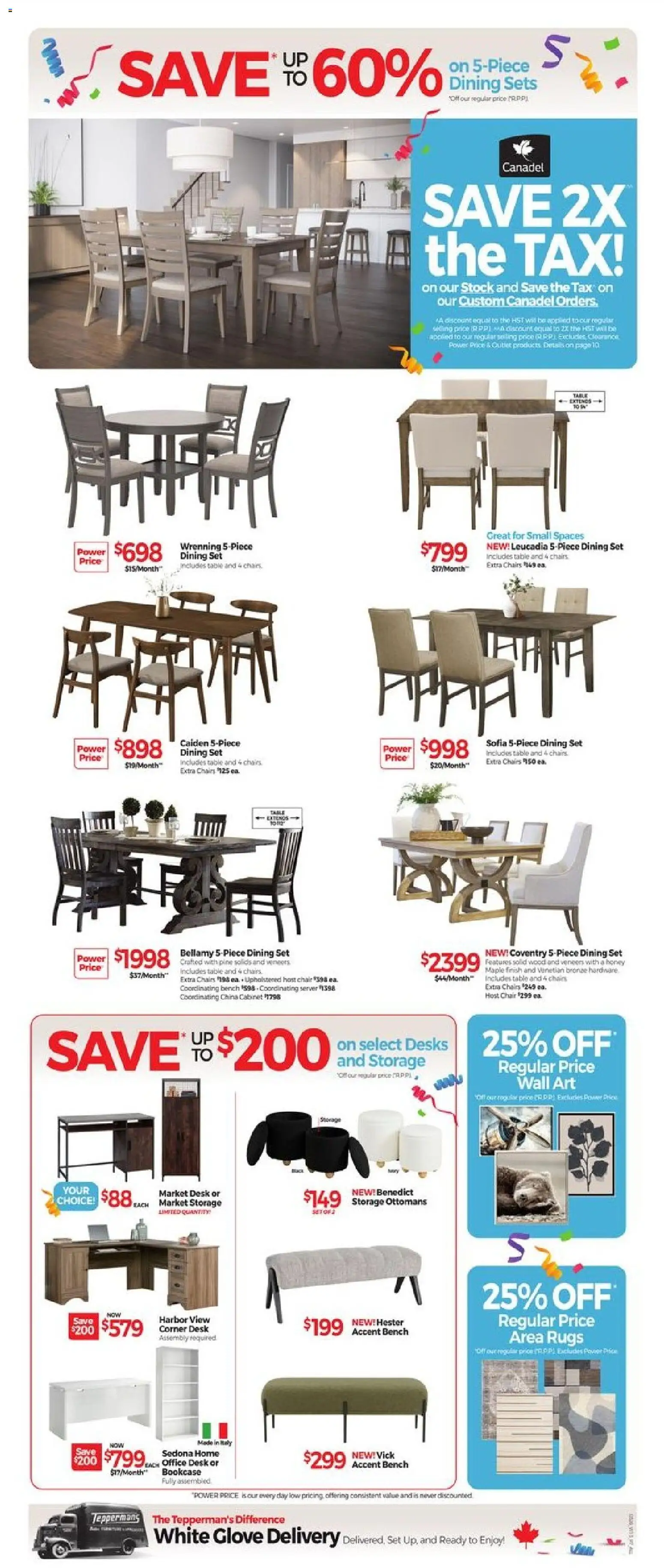 Tepperman's flyer valid from 06.03.2026 | Page: 7 | Products: Table, Chair, Cabinet, Office desk