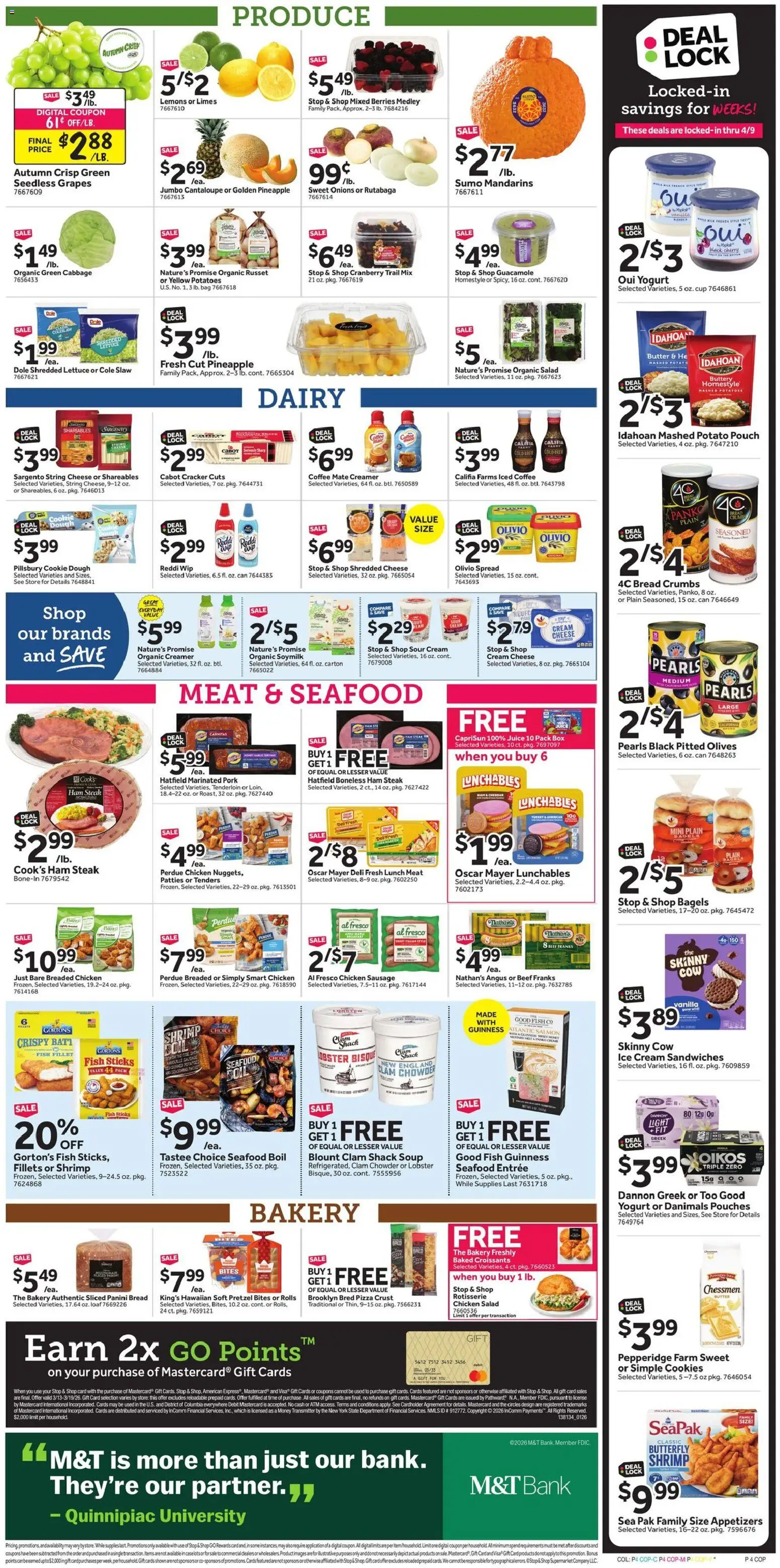 Stop & Shop Weekly Circular - NY - valid from 13.03.2026 | Page: 7 | Products: Bakery, Pizza, Pork, Cabbage