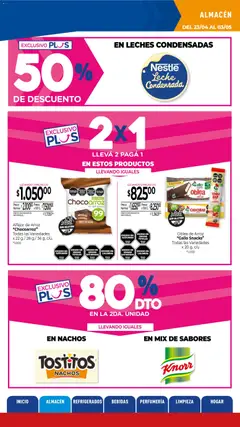 Vista previa La Anonima catálogo válido desde el 23.04.2026 | Página: 5 | Productos: Dulce de leche, Leche, Alfajor, Arroz