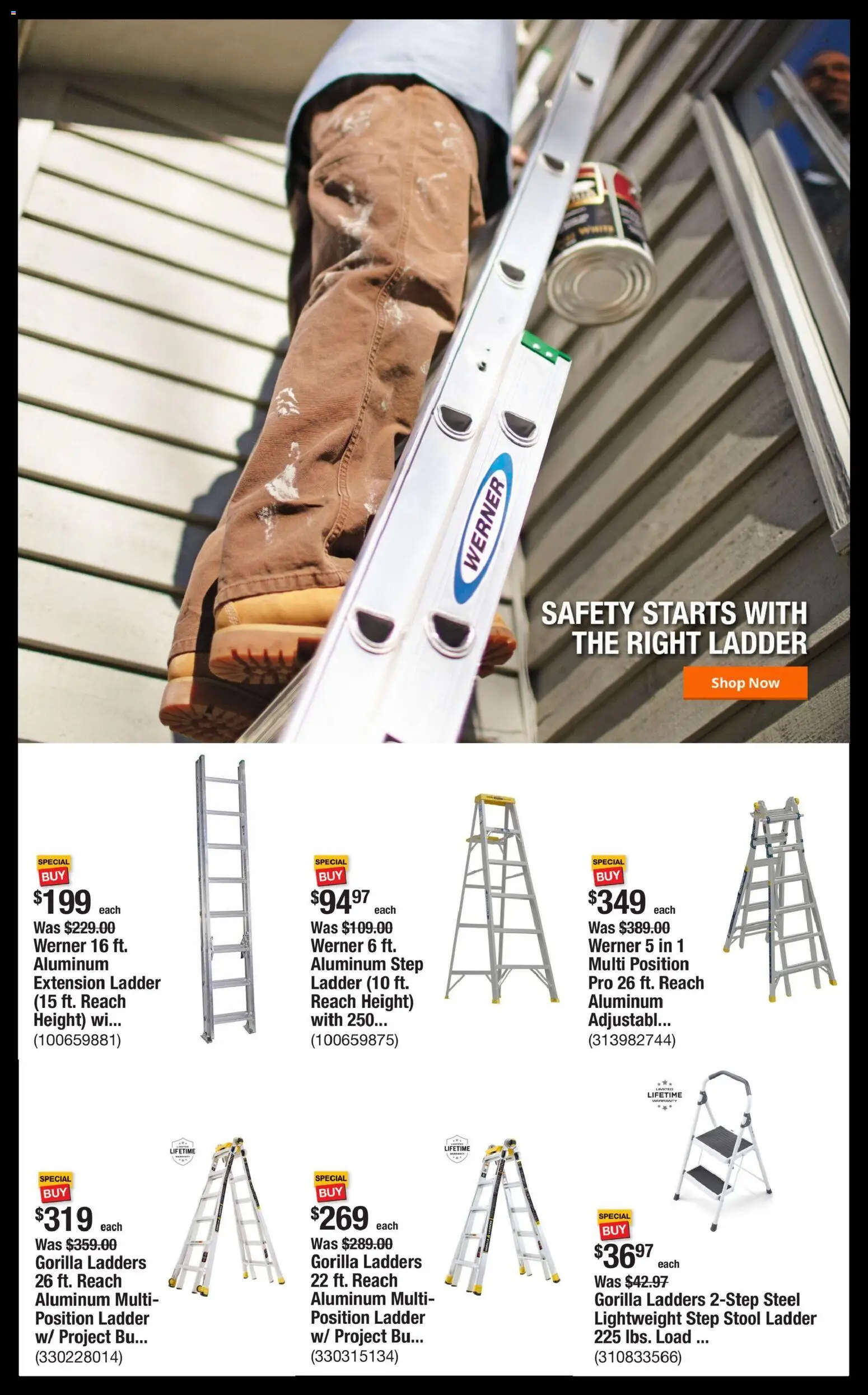 Home Depot Shop Pro Ad - NC - valid from 02.03.2026 | Page: 2 | Products: Ladder