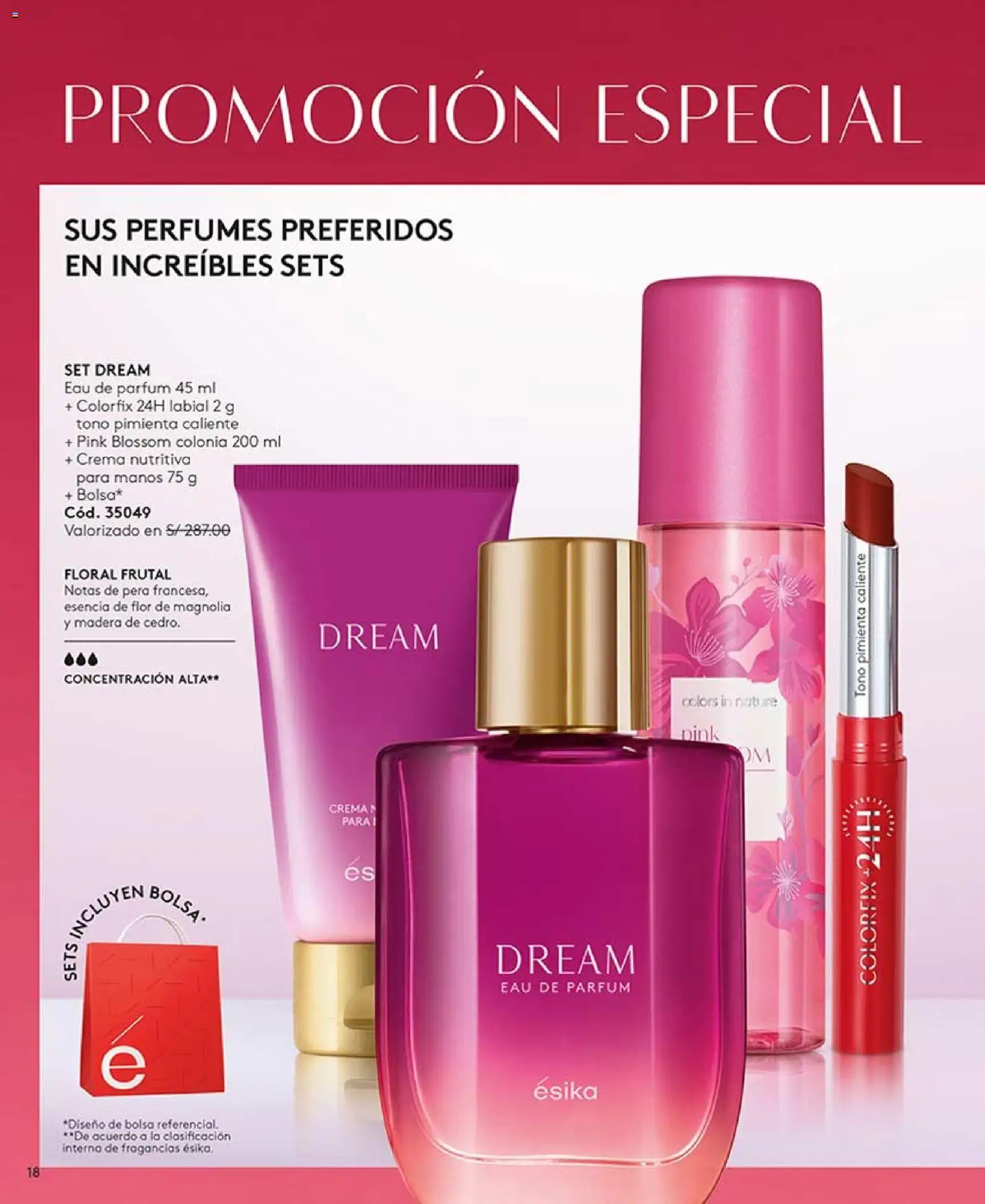 Catálogo Ésika válido desde 14.03.2026 | Página: 18 | Productos: Crema, Bolsa