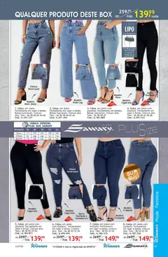 Quatro Estações - Catálogo 04-05-06 - Pré-Visualização do folheto da loja Quatro Estações, válido de 01.04.2026 | Página: 65 | Produtos: Cinto, Jeans