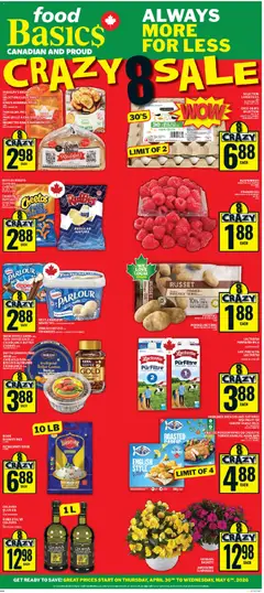 Preview of Food Basics weekly flyer - Kanata from shop Food Basics valid from 30.04.2026