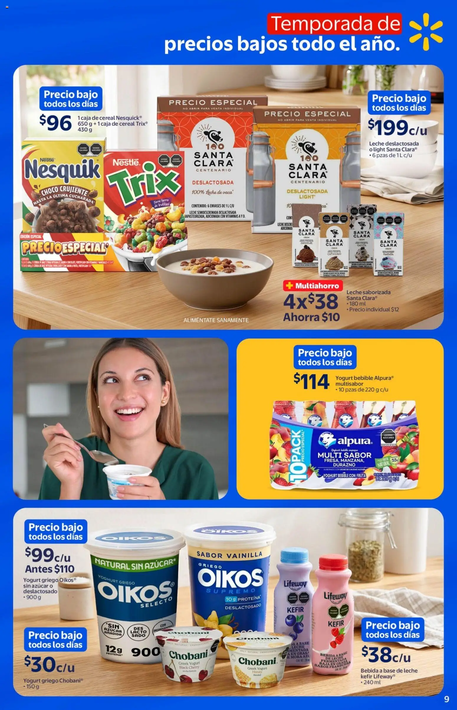 Nuevas ofertas de Walmart válidas en toda la República Mexicana desde el 29.04.2026. ¡Encuentra las mejores ofertas en Walmart folleto Temporada de precios bajos todo el año! | Página: 9
