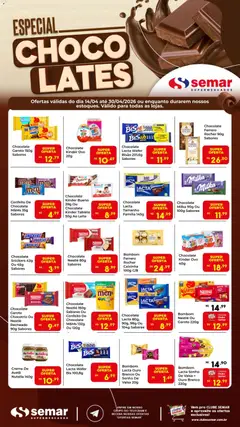 Semar Supermercado ofertas Chocolates - Pré-Visualização do folheto da loja Semar Supermercado, válido de 14.04.2026 | Página: 1