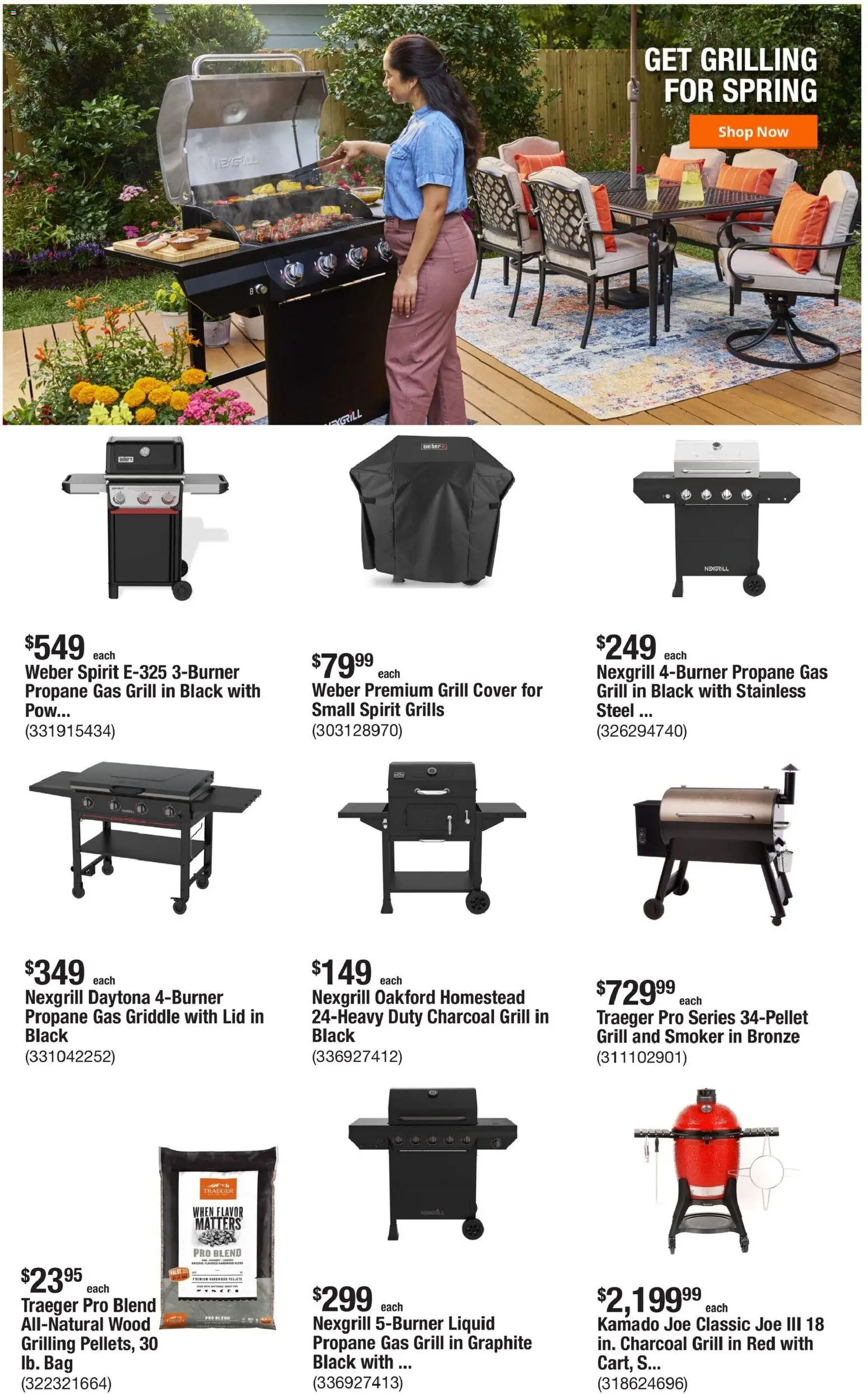 Home Depot Weekly Ad - TX - valid from 05.03.2026 | Page: 3 | Products: Griddle, Bag, Grill