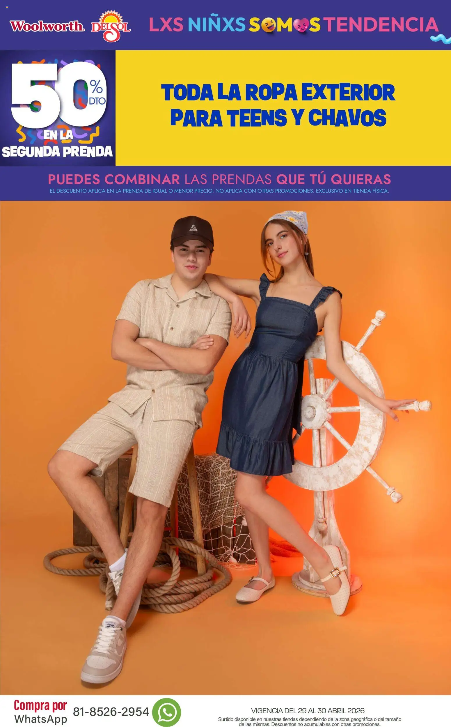 Nuevas ofertas de Del Sol y Woolworth válidas en toda la República Mexicana desde el 29.04.2026. ¡Encuentra las mejores ofertas en Del Sol y Woolworth katalog Venta Especial Día del Niño 2026! | Página: 4