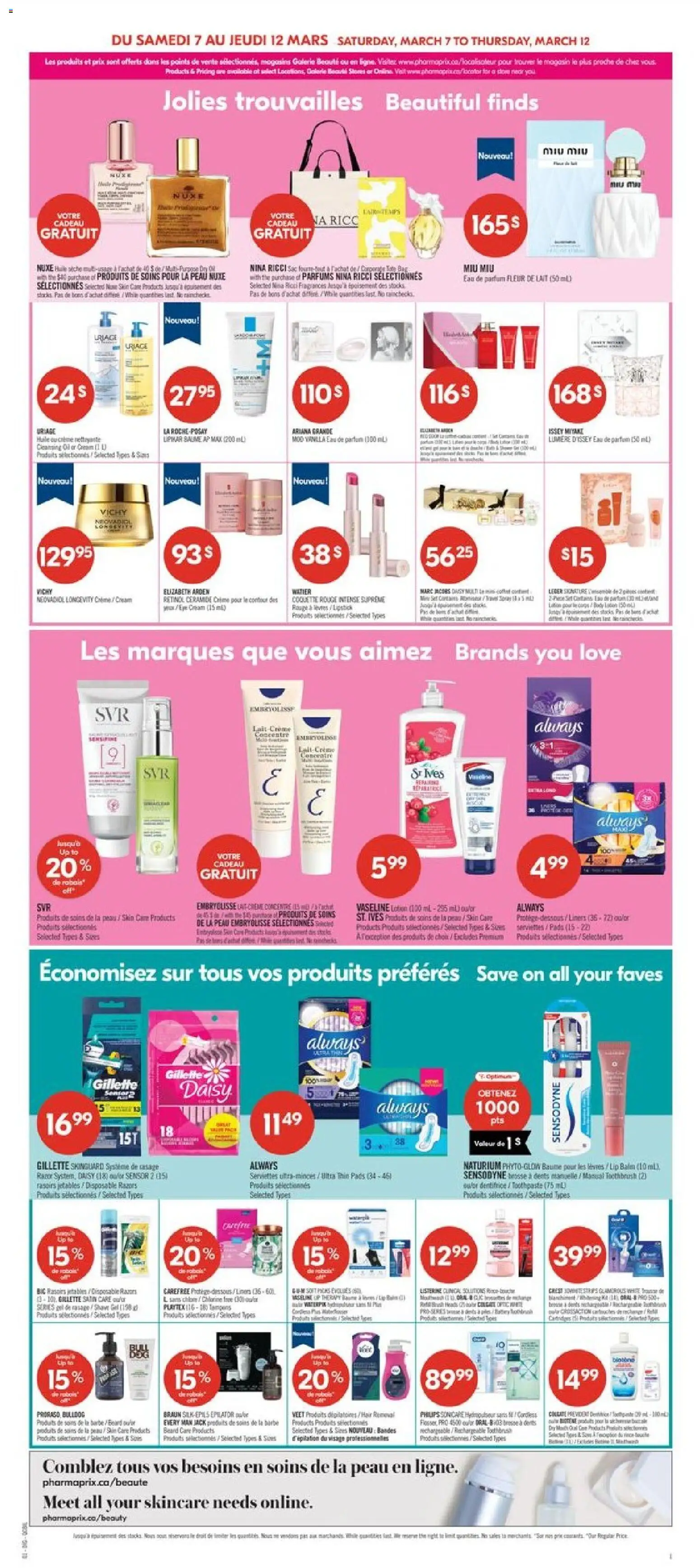 Pharmaprix flyer valid from 06.03.2026 | Page: 10 | Products: Cream, Epilator, Fragrance, Lipstick