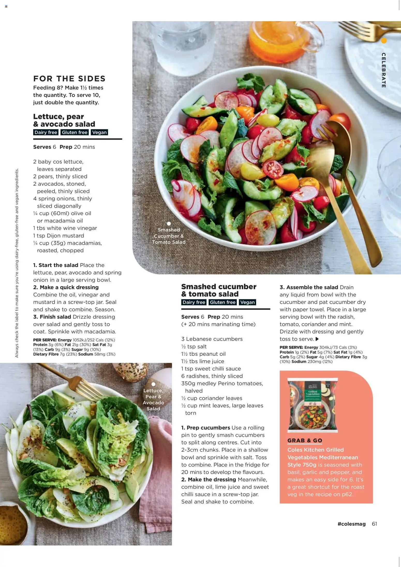 Coles catalogue - valid from 05.03.2026 | Page: 61 | Products: Dairy, Avocado, Vegetables, Chilli