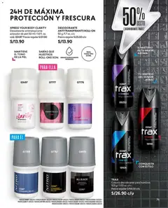 Vista previa de folleto CyZone catálogo - Campaña 8 de la CyZone válido desde 25.04.2026 | Página: 71 | Productos: Desodorante, Antitranspirante