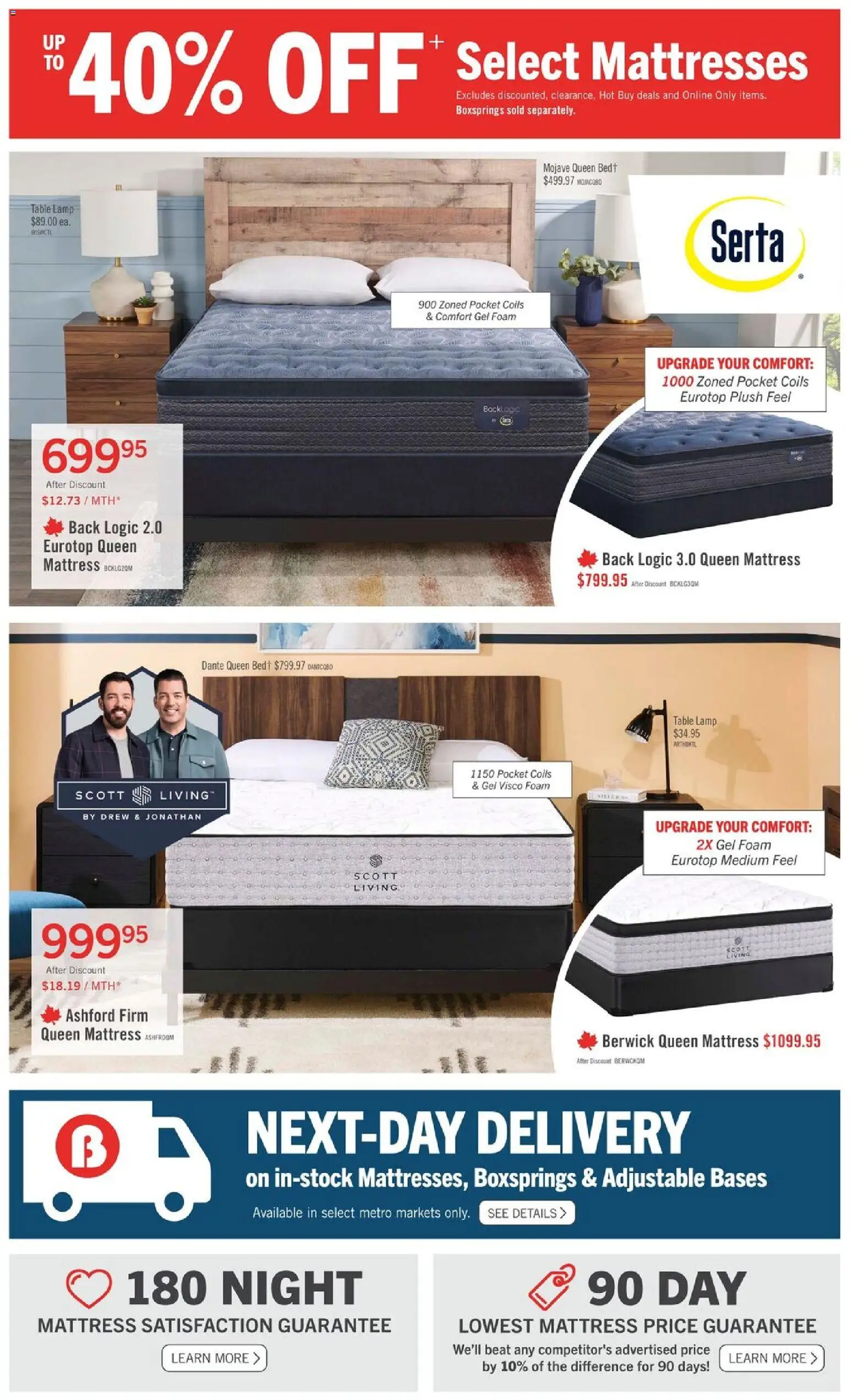 The Brick flyer valid from Aug 20, 2026 | Page: 5 | Products: Foam, Mattresses, Bed, Table