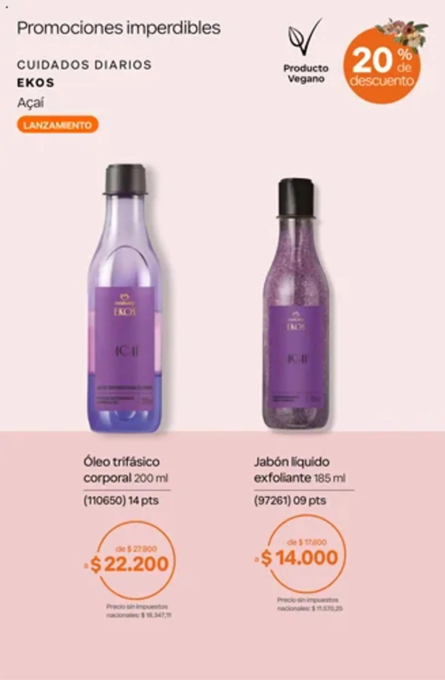 Catálogo Natura Ciclo 14 │ válido desde el 01/10/2026 | Página: 62 | Productos: Diarios, Jabón líquido, Exfoliante, Jabón