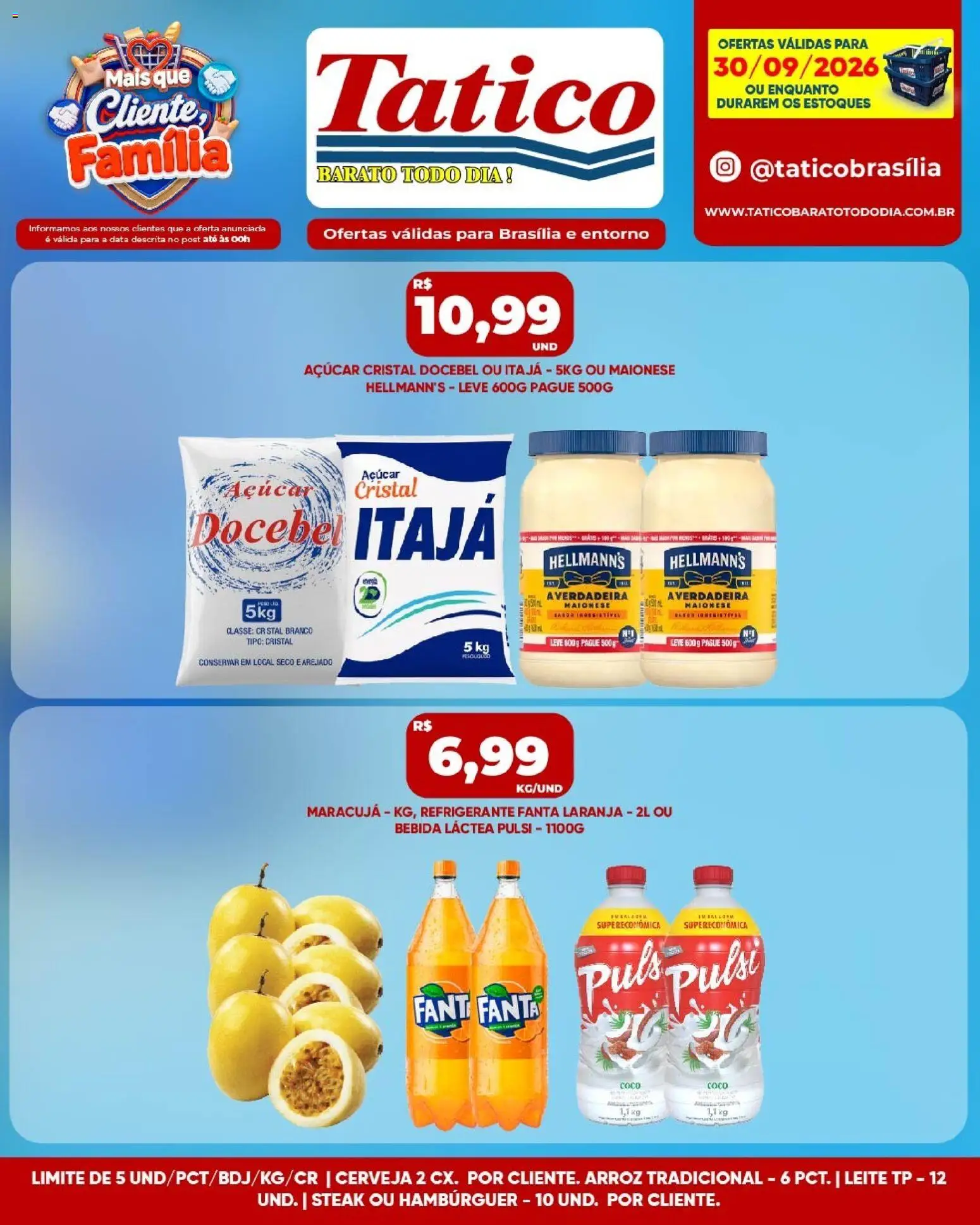 Tatico Folheto - válido de 30/09/2026 | Página: 6 | Produtos: Coco, Maracujá, Arroz, Açúcar