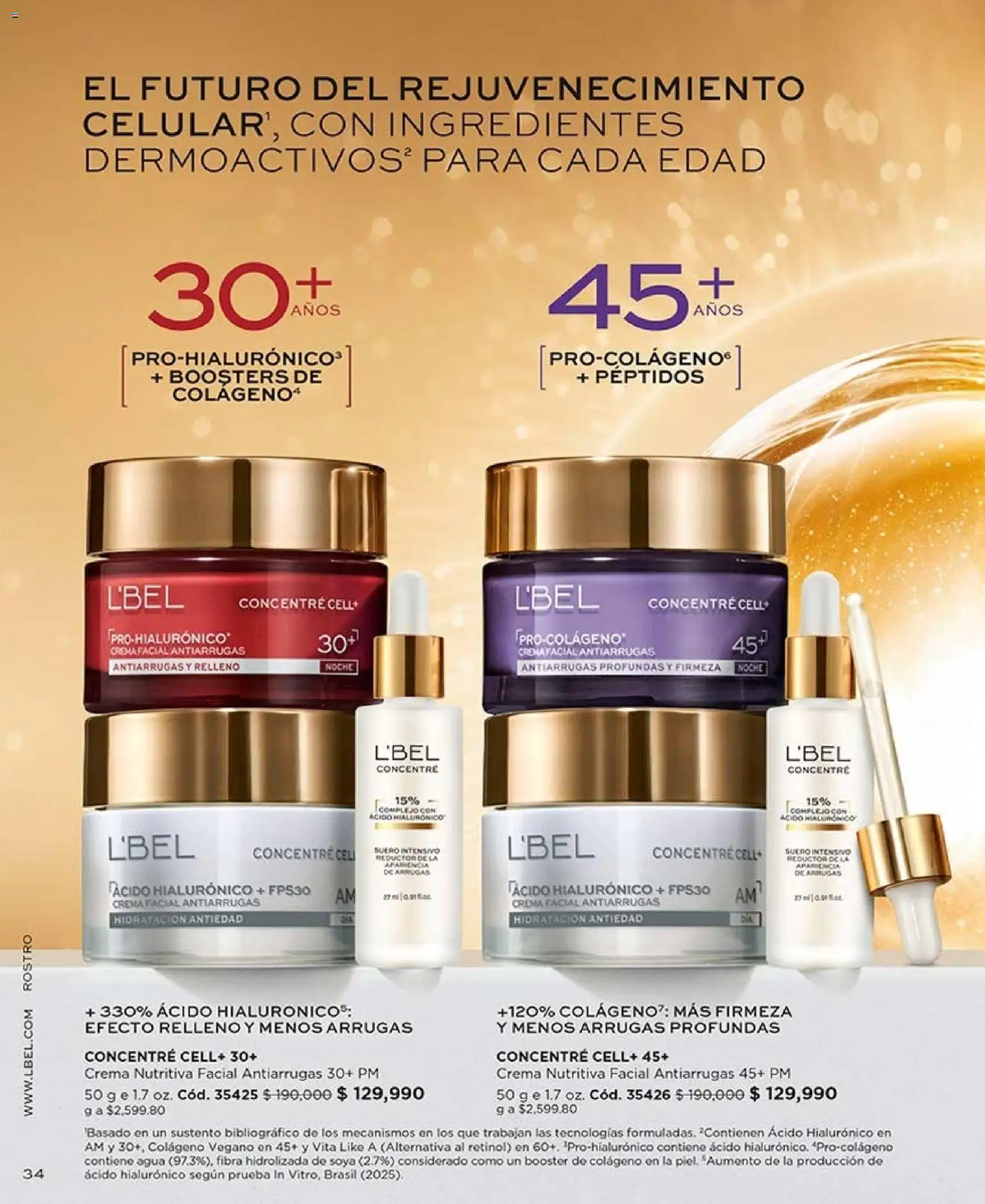 L'Bel revista - valida desde el 07/08/2026 | Página: 34 | Productos: Agua, Crema