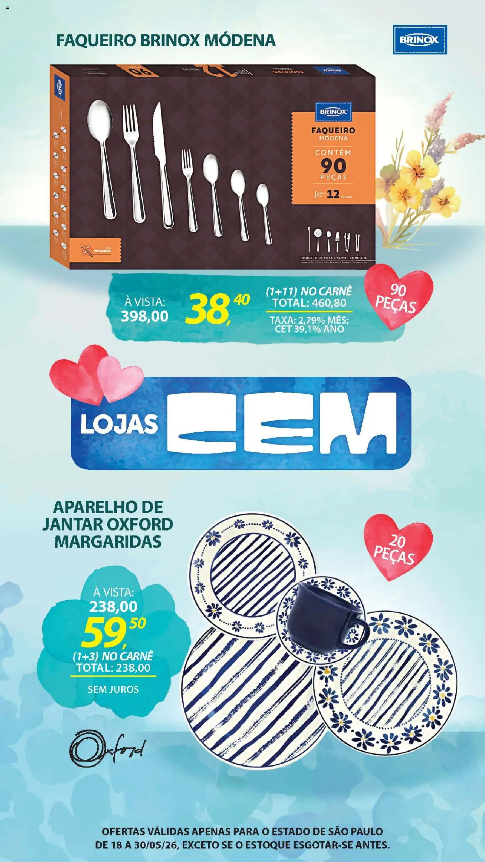 Lojas Cem - Ofertas atuais de 18/05/2026 ? Não perca as melhores promoções! | Brasil
