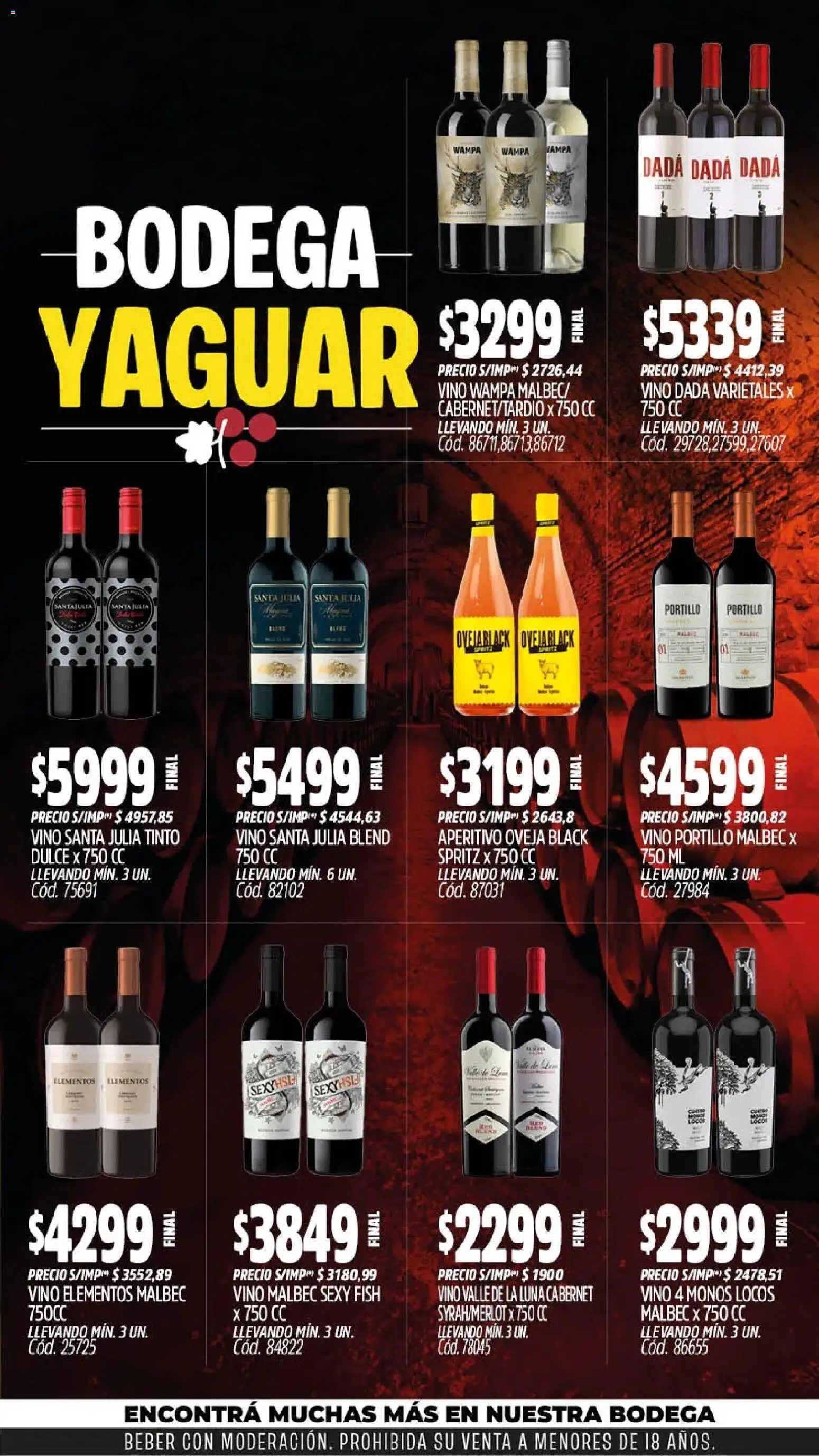 Yaguar - Oferta Semanal Mendoza │ válido desde el 03/08/2026 | Página: 6 | Productos: Vino
