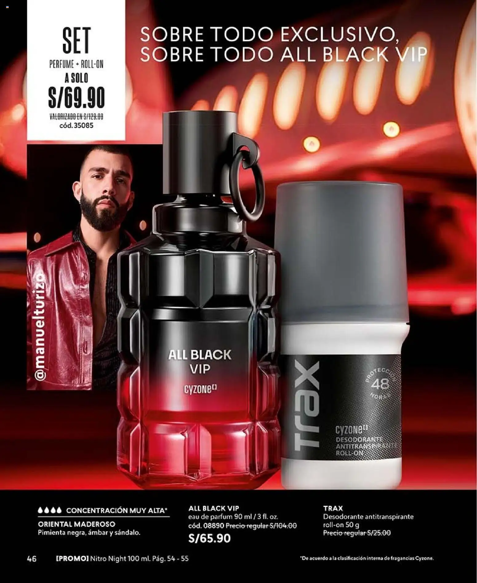 Catálogo CyZone válido desde 09/09/2026 | Página: 46 | Productos: Desodorante, Antitranspirante, Perfume