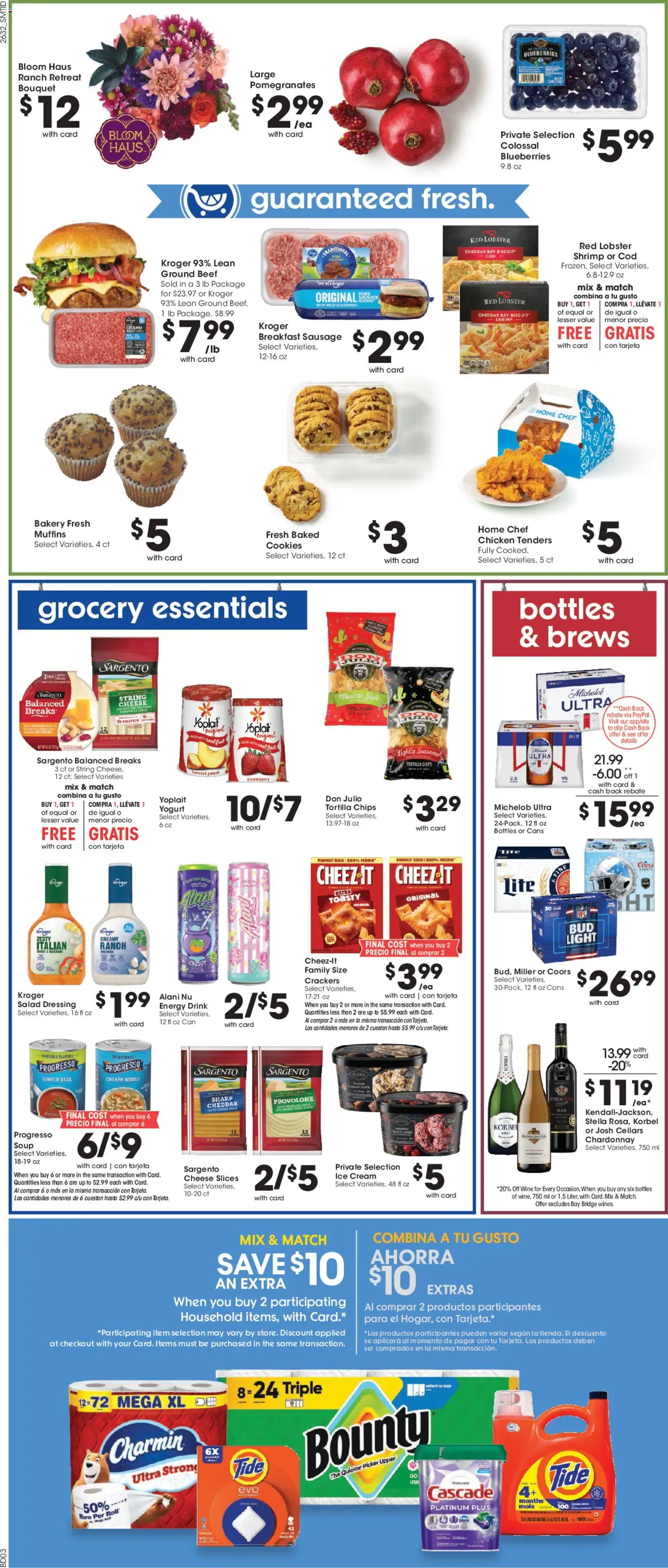 Smith's Weekly Ad - valid from 09/09/2026 | Page: 8 | Products: Yogurt, Wine, Sausage, Peach