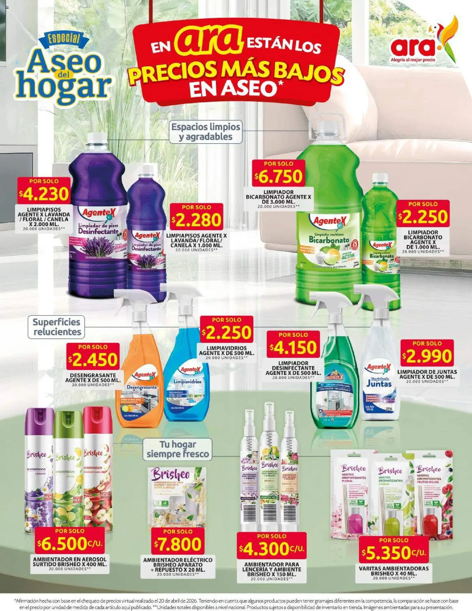 Ara revista - valida desde el 02.04.2026 | Página: 10 | Productos: Lenceria, Limpiador, Desinfectante