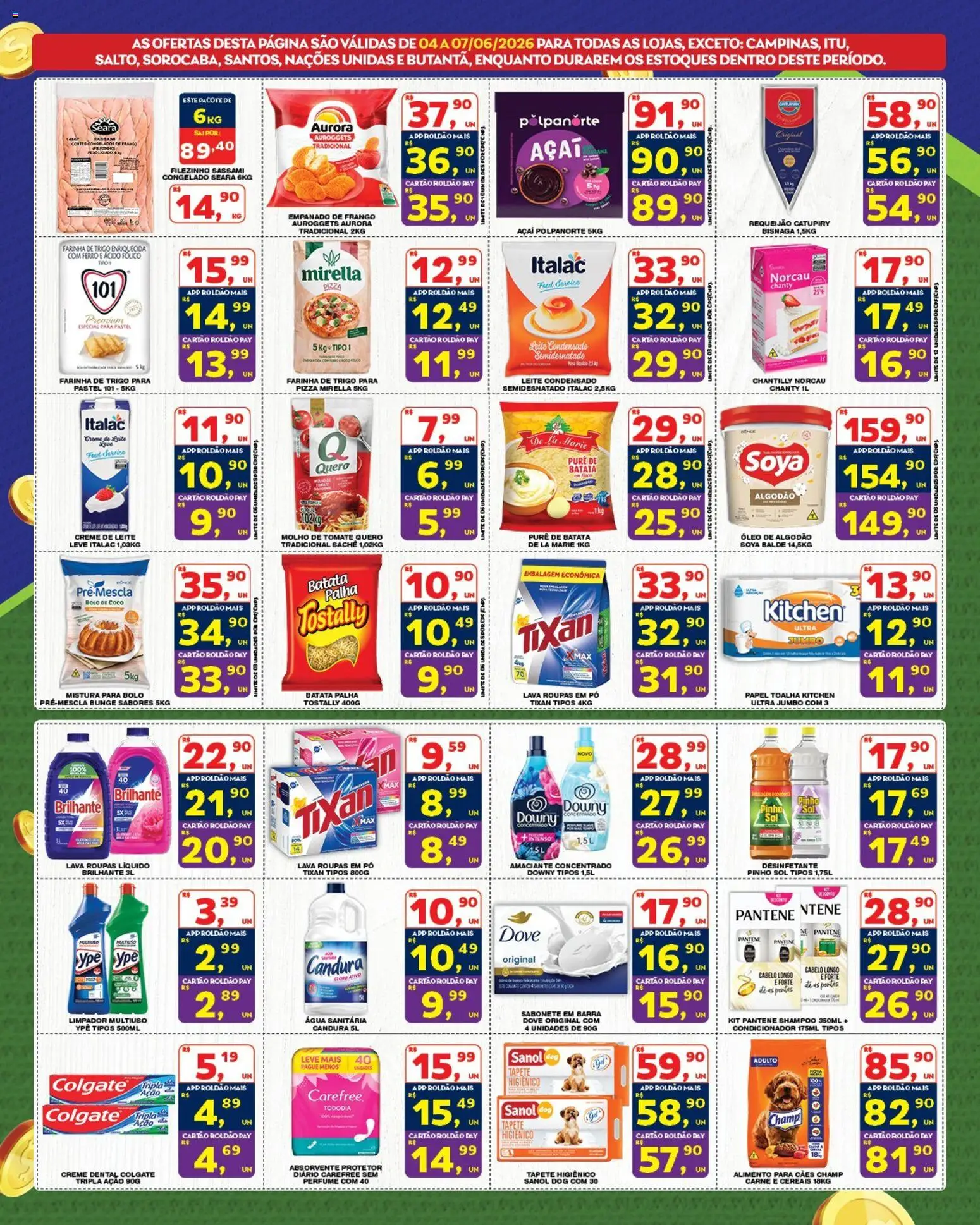 Roldão Folheto - válido de 04.06.2026 | Página: 4 | Produtos: Coco, Papel toalha, Óleo, Creme