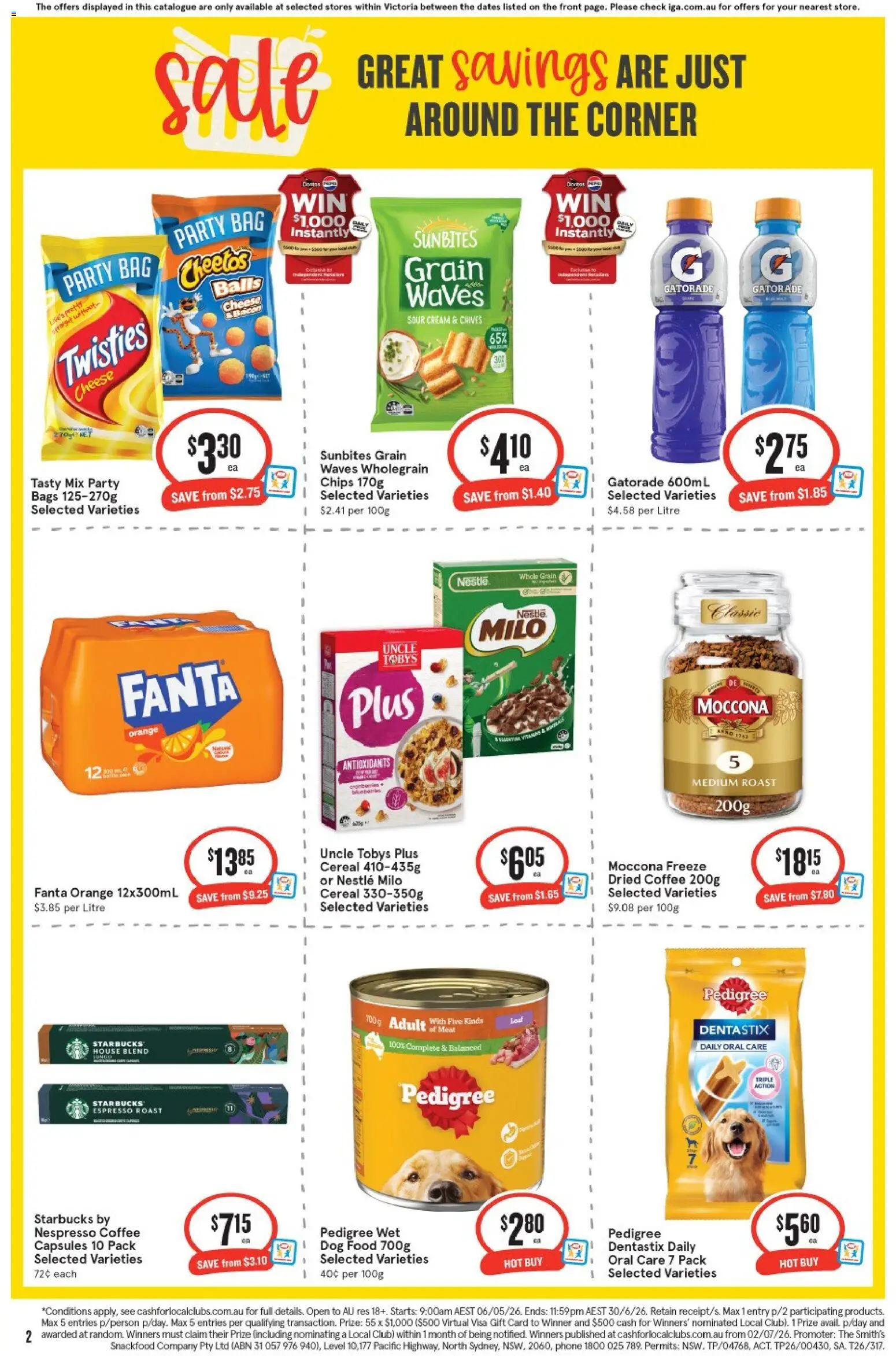 IGA catalogue - valid from 10.06.2026 | Page: 3 | Products: Cheese, Cereal, Chips, Phone