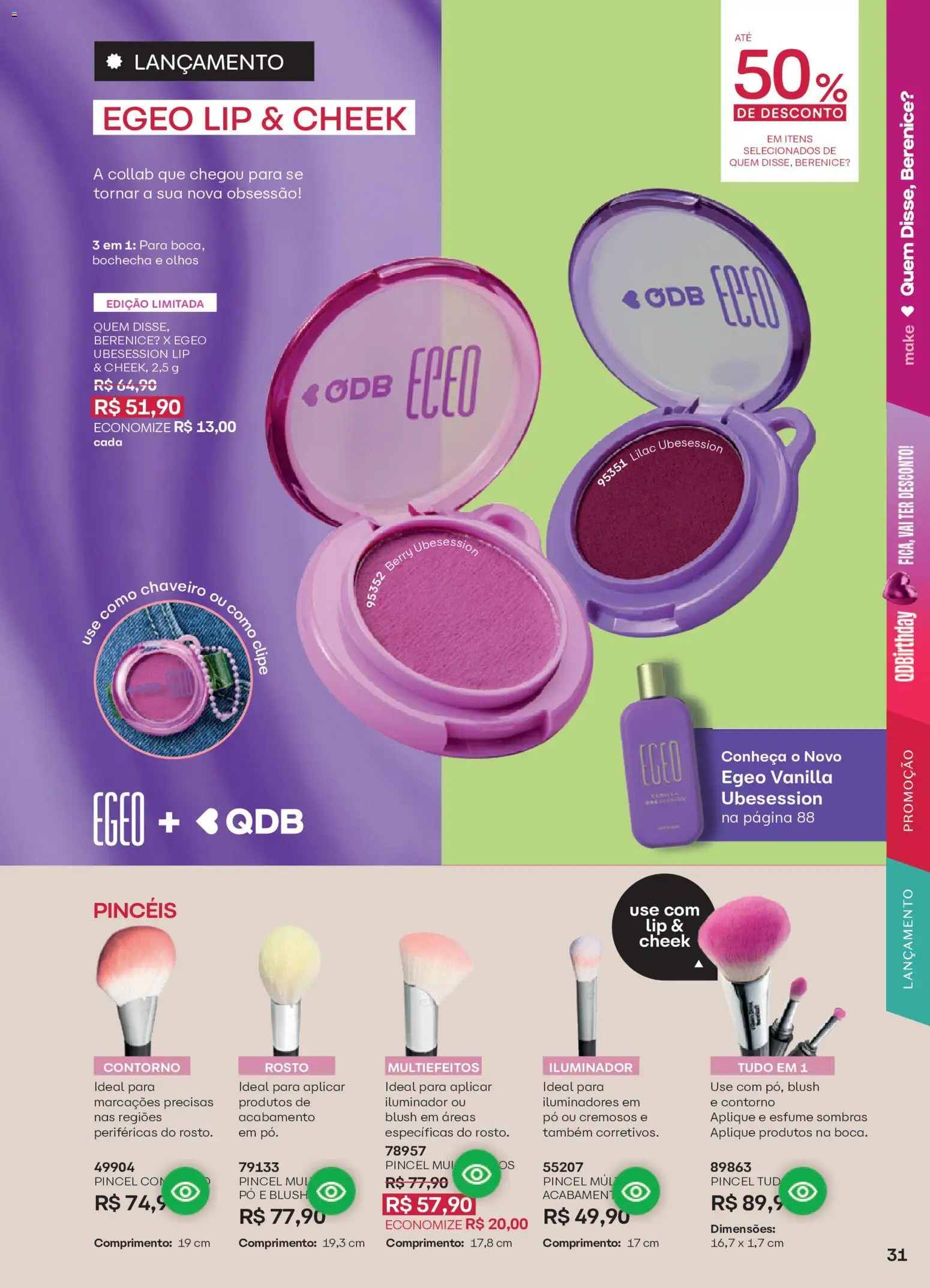 O Boticário Folheto - válido de 10/08/2026 | Página: 35 | Produtos: Pó, Blush, Pincel, Iluminador