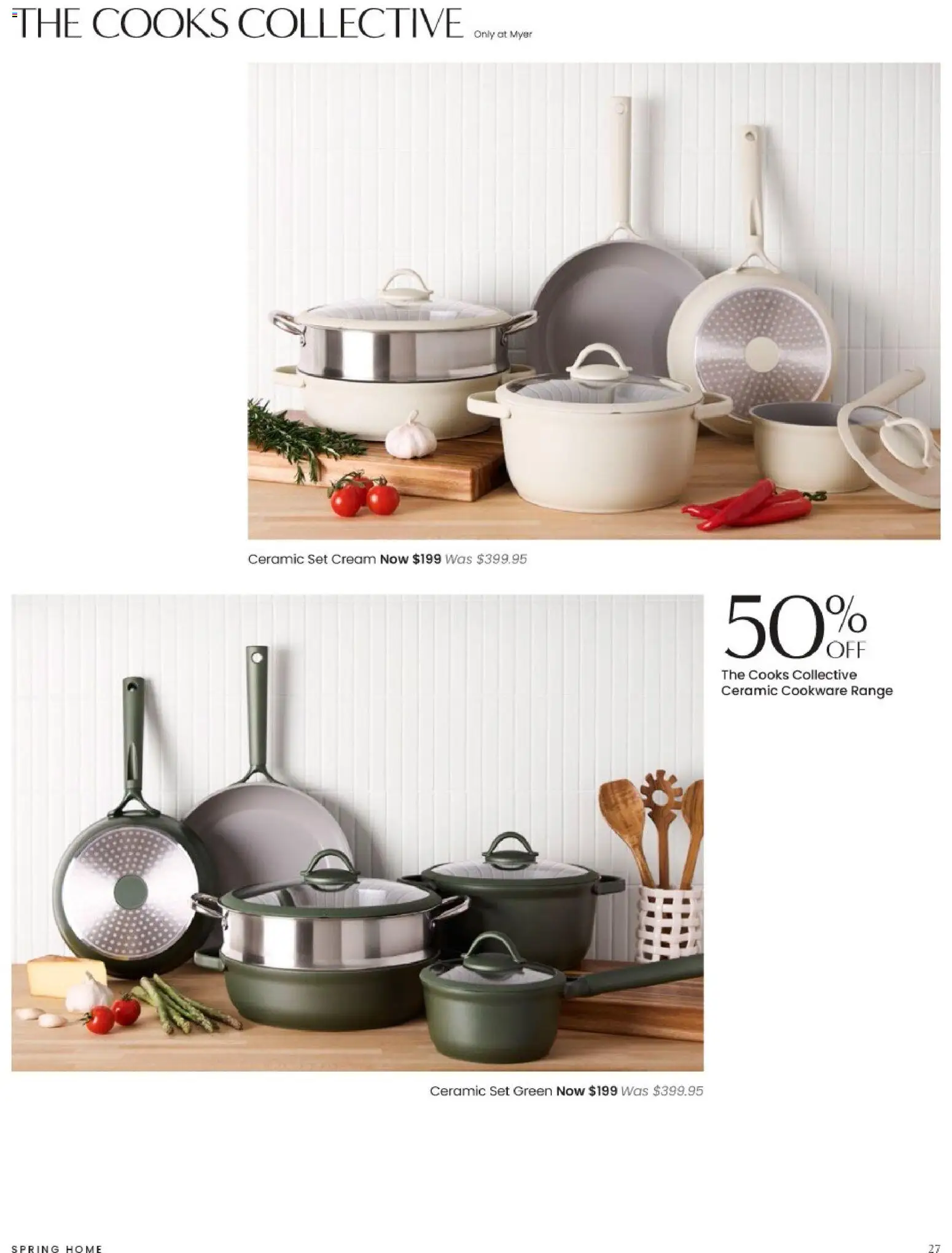 Myer catalogue - valid from 01/08/2026 | Page: 27 | Products: Cookware, Cream
