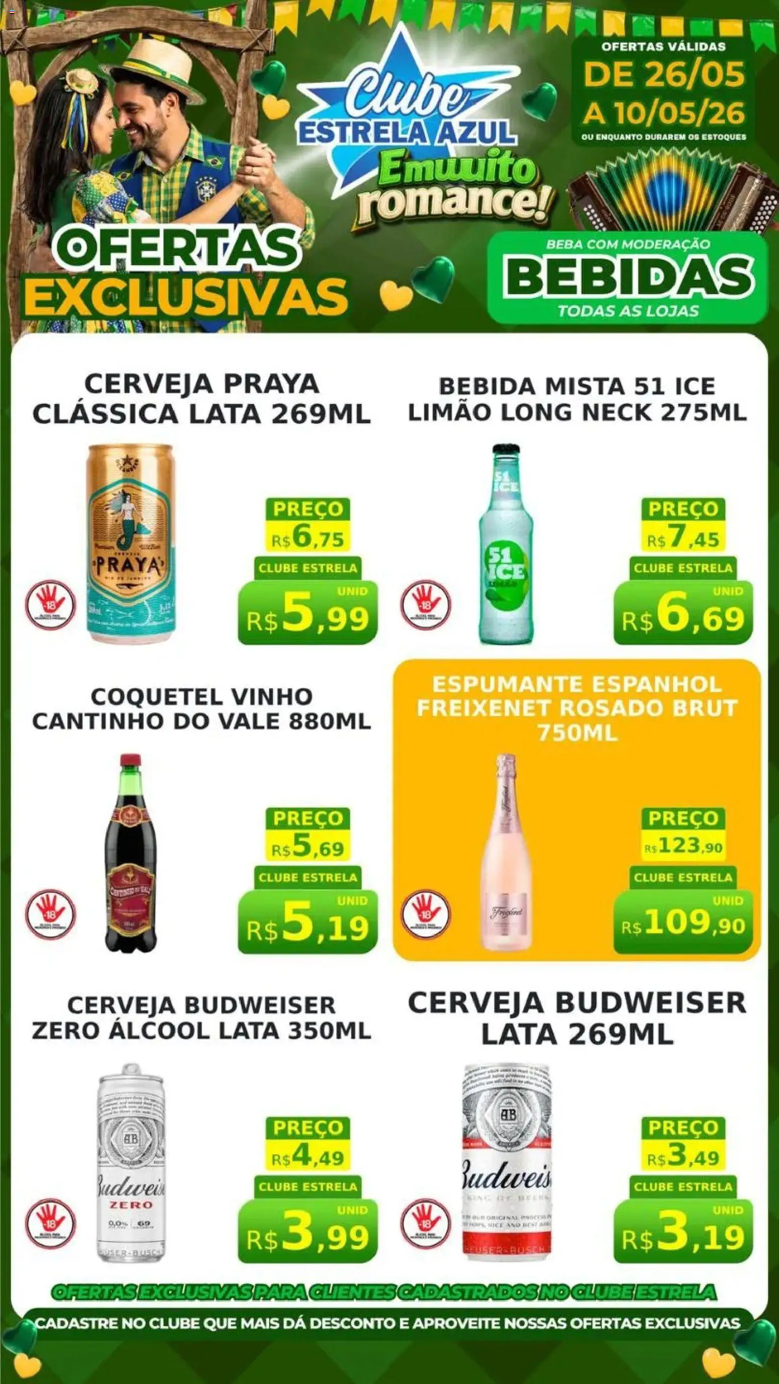 Estrela Azul Folheto - válido de 26.05.2026 | Página: 2 | Produtos: Espumante, Vinho, Cerveja, Bebida