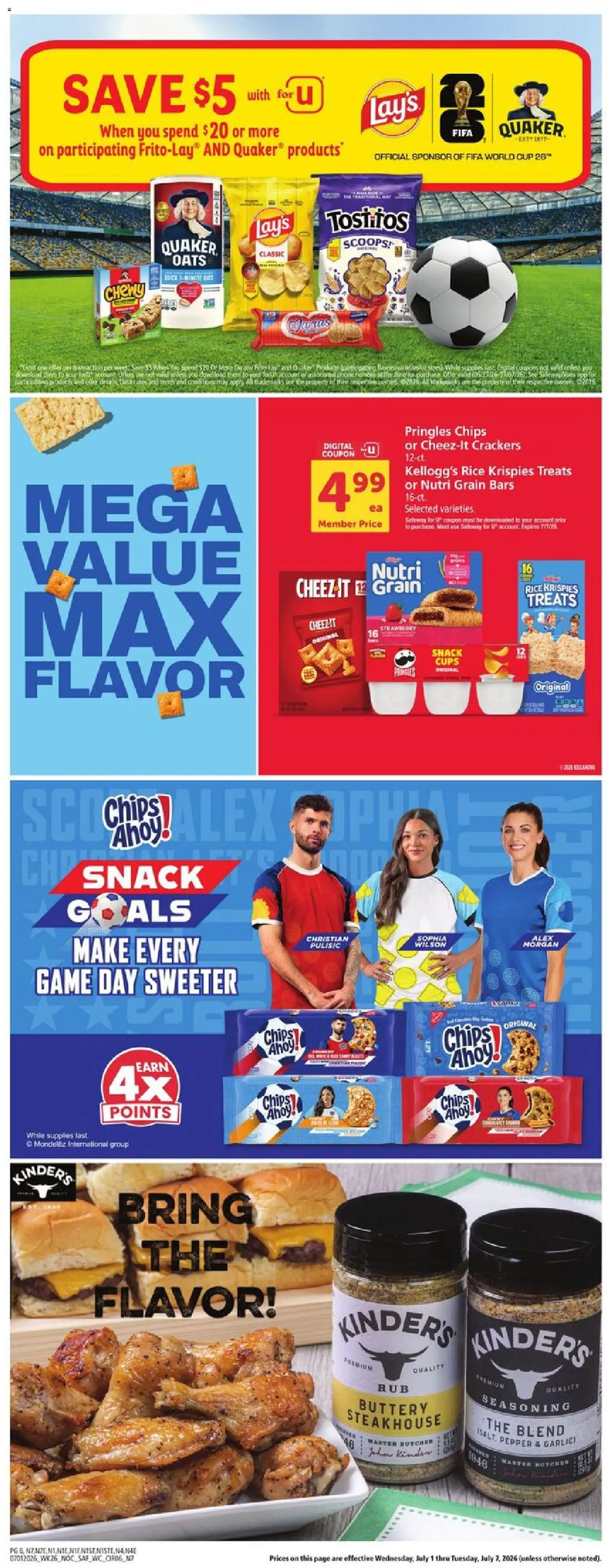 Safeway Weekly Ad - valid from 07/01/2026 | Page: 6 | Products: Rice, Chips, Pepper, Garlic