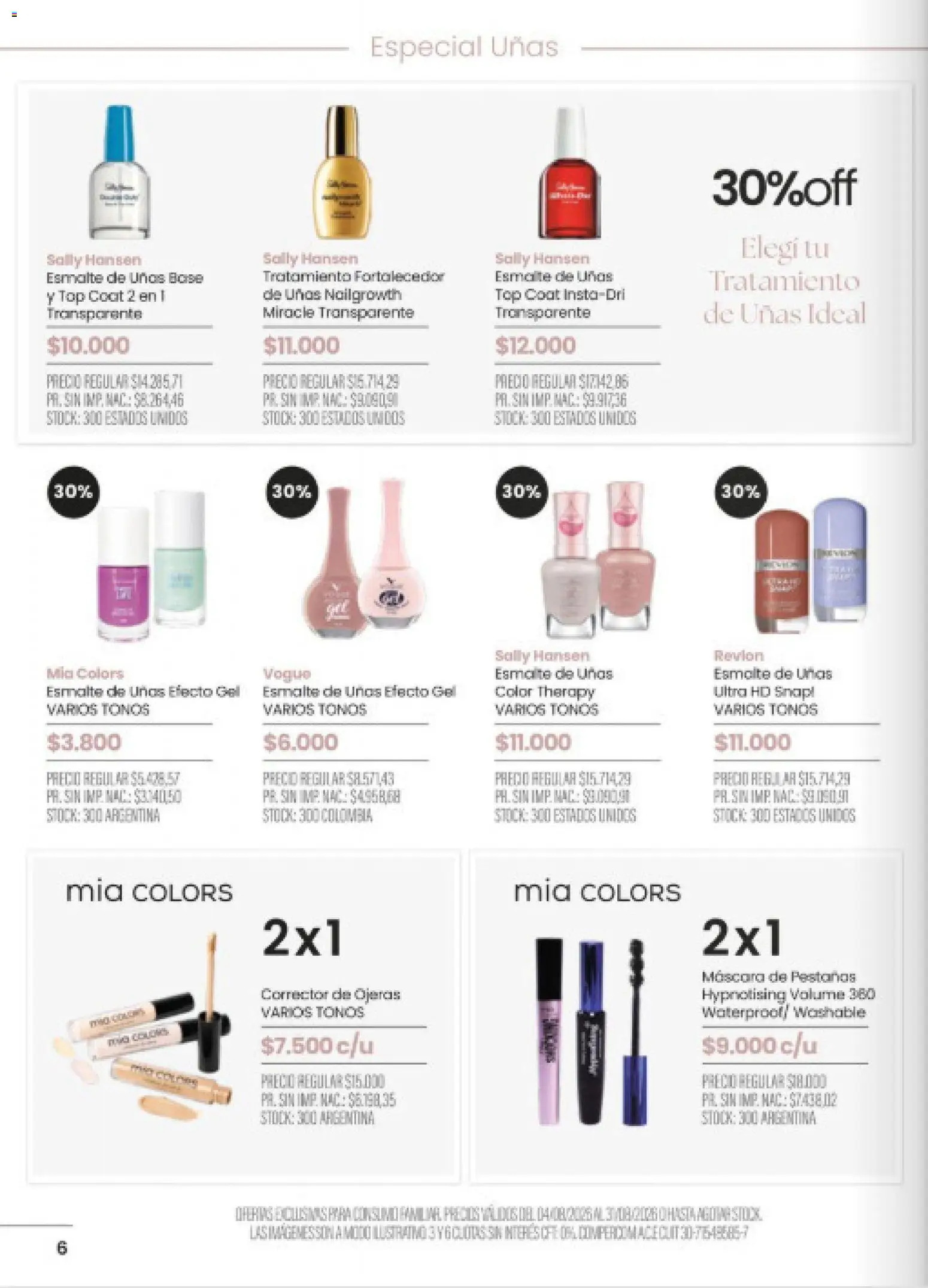 Pigmento catálogo │ válido desde el 04/08/2026 | Página: 6 | Productos: Top, Máscara, Esmalte de uñas, Mascara de pestañas