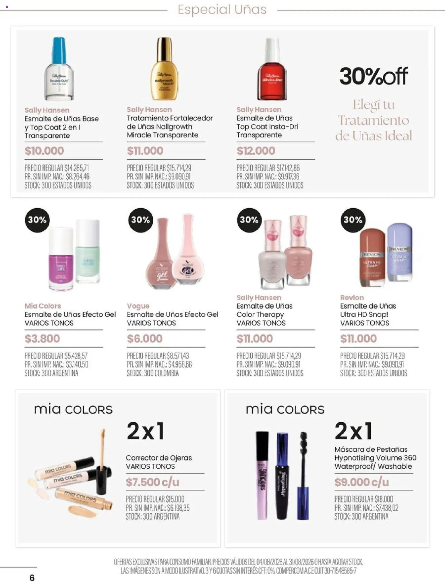 Pigmento catálogo │ válido desde el 04/08/2026 | Página: 6 | Productos: Top, Máscara, Mascara de pestañas, Corrector de ojeras