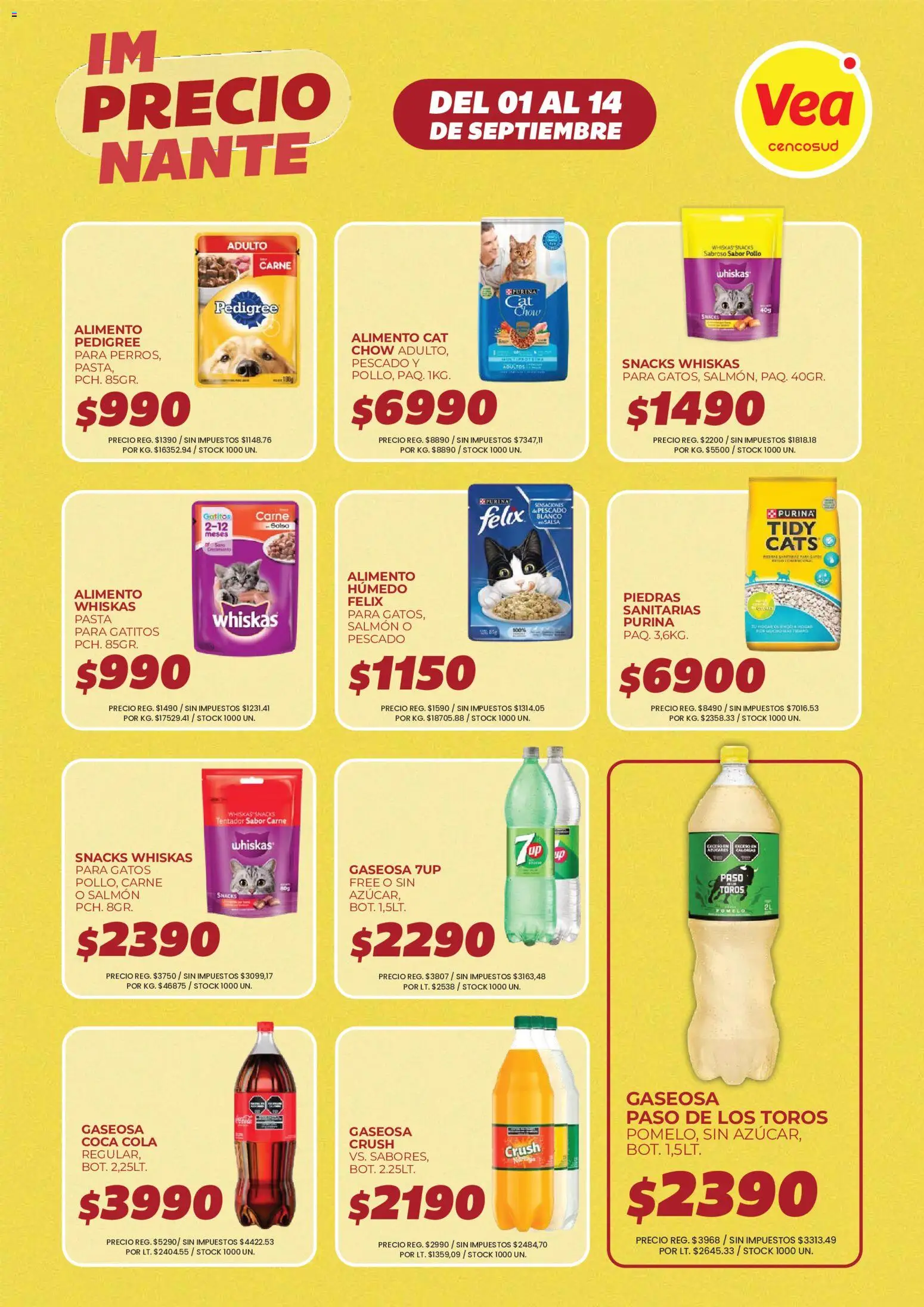 Vea - Ofertas │ válido desde el 01/09/2026 | Página: 7 | Productos: Salmón, Pollo, Pescado, Snacks