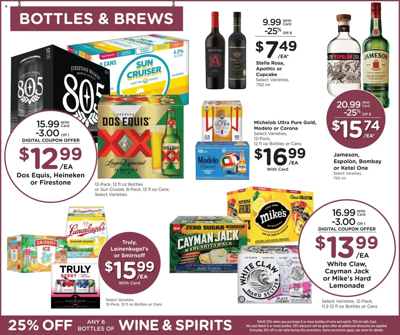 Fry's Food Weekly Ad - valid from 07/08/2026 | Page: 14 | Products: Wine, Tea, Peach, Raspberry