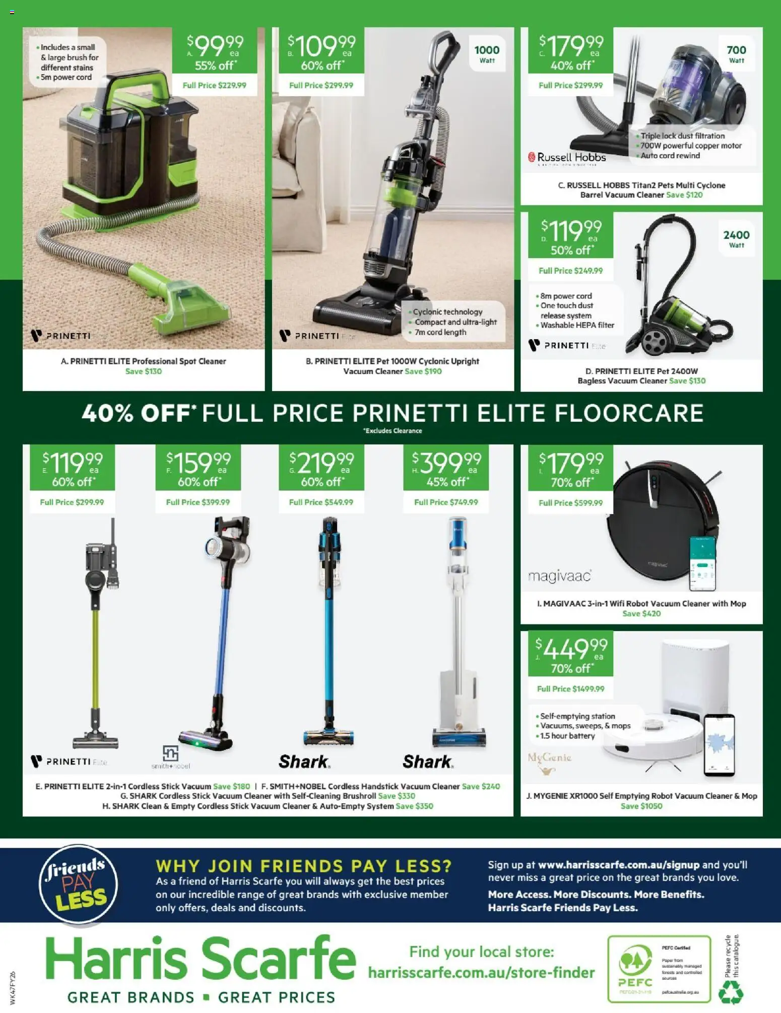 Harris Scarfe catalogue - valid from 22.05.2026 | Page: 20 | Products: Battery, Brush, Cleaner, Vacuum cleaner