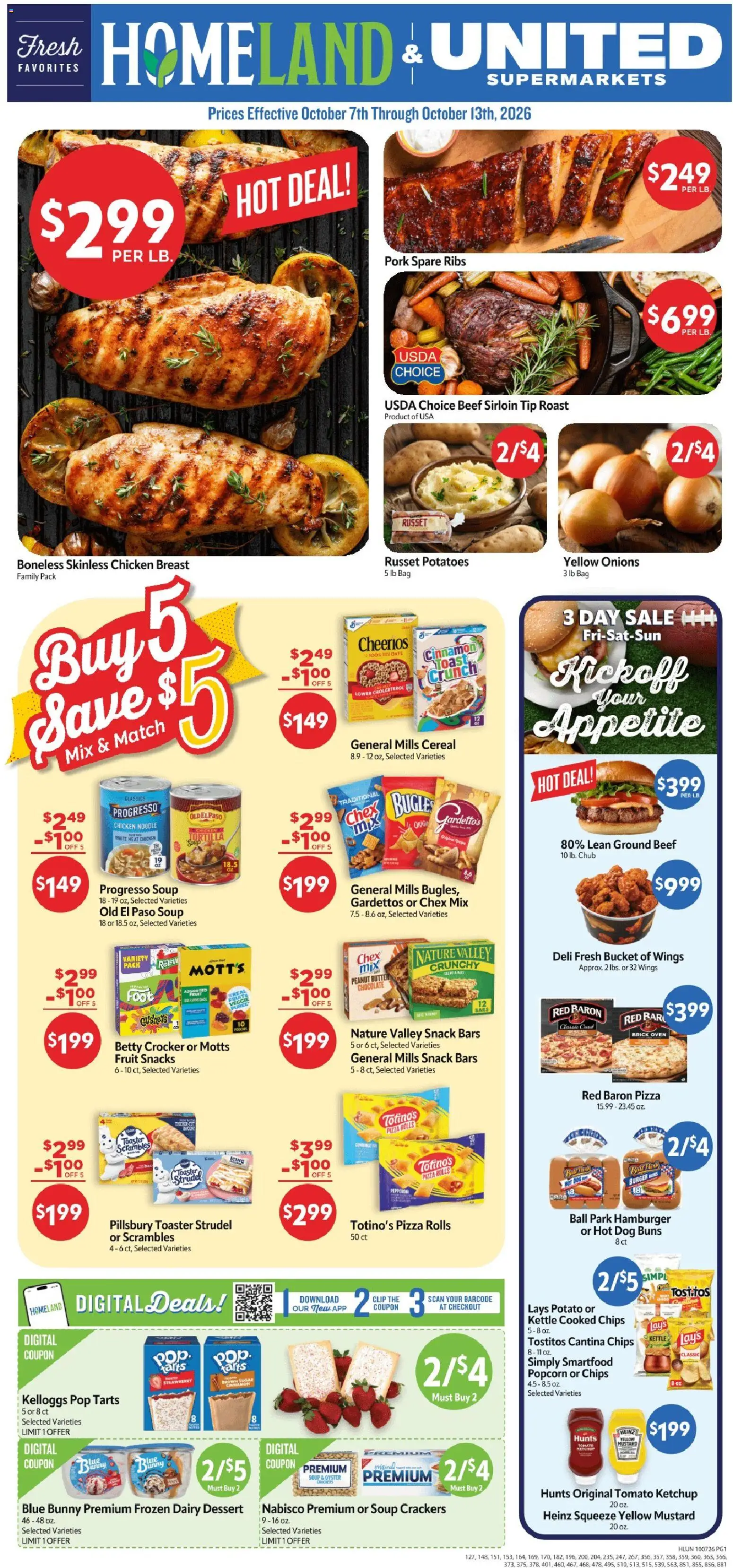 Homeland Weekly Ad - valid from 10/07/2026 | Page: 1