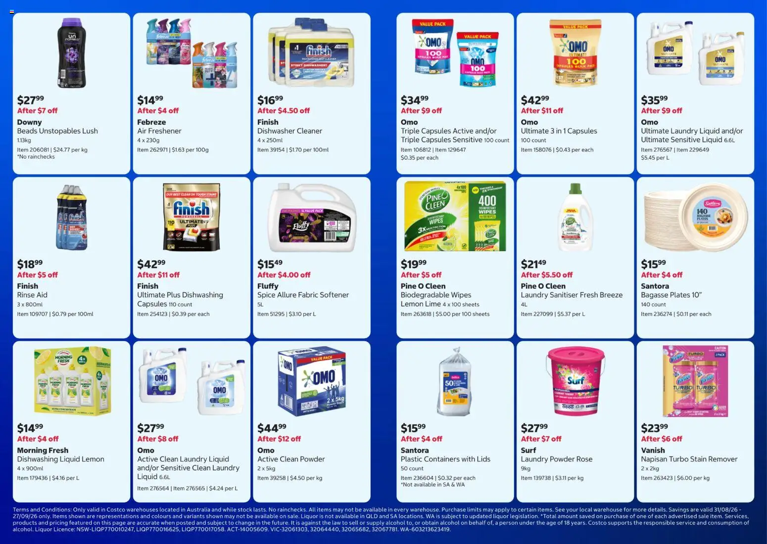 Costco catalogue - valid from 31/08/2026 | Page: 5 | Products: Cleaner, Alcohol, Capsules, Lids