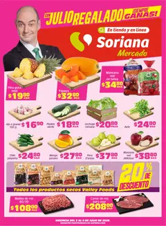 Vista previa de Soriana Fin de Semana Mercado: Nuevo León, nuevo folleto de la tienda, válido en México a partir del 03/07/2026