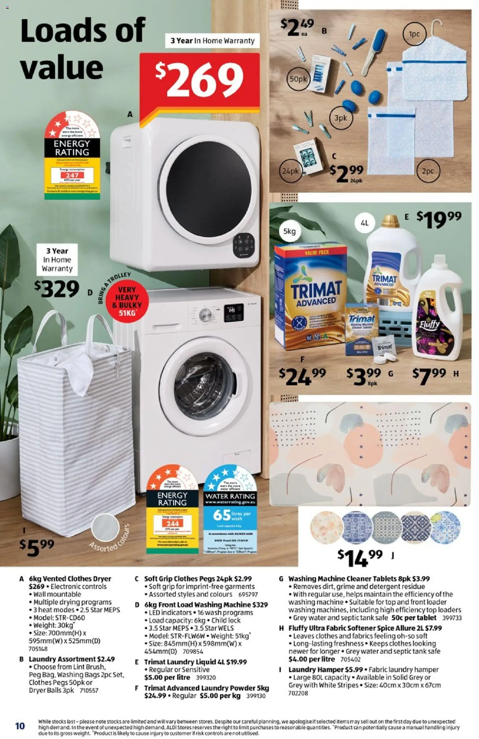 Aldi catalogue - valid from 15.04.2026 | Page: 10 | Products: Powder, Cleaner, Laundry, Tablets