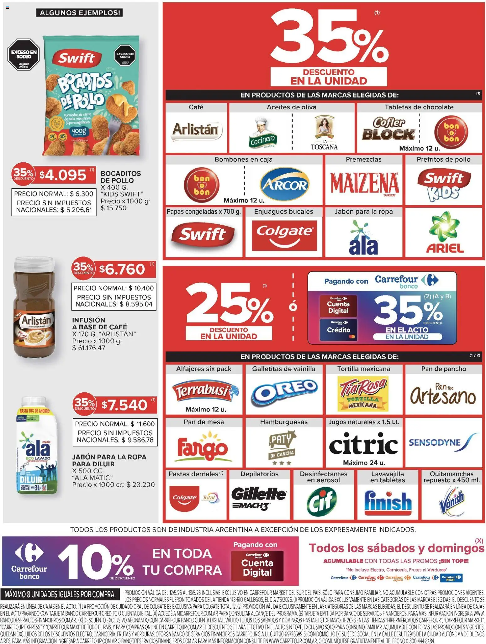 Carrefour Market catálogo │ válido desde el 12.05.2026 | Página: 7 | Productos: Teléfono, Banco, Mesa, Café