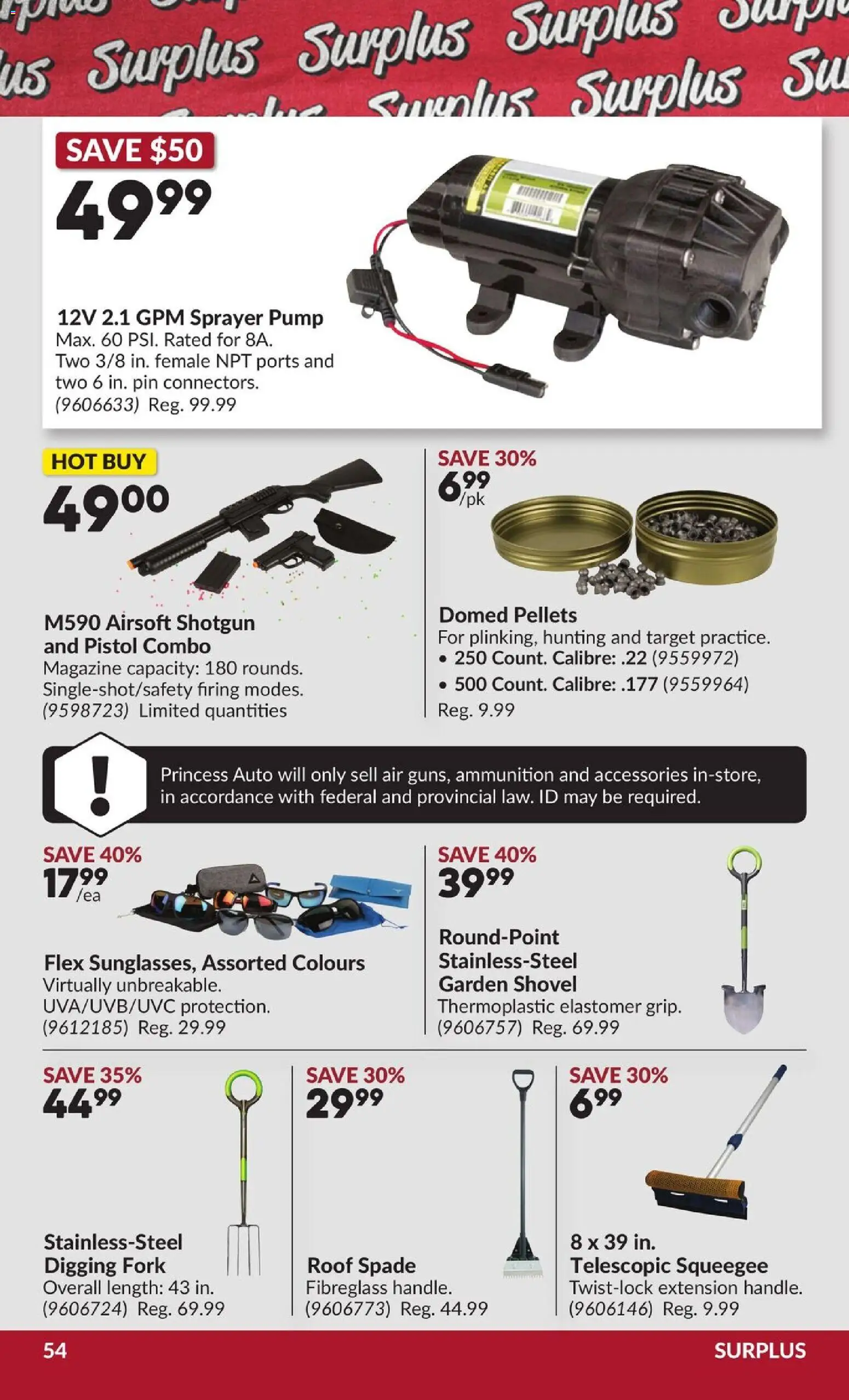 Princess Auto flyer valid from Jul 28, 2026 | Page: 59 | Products: Magazine