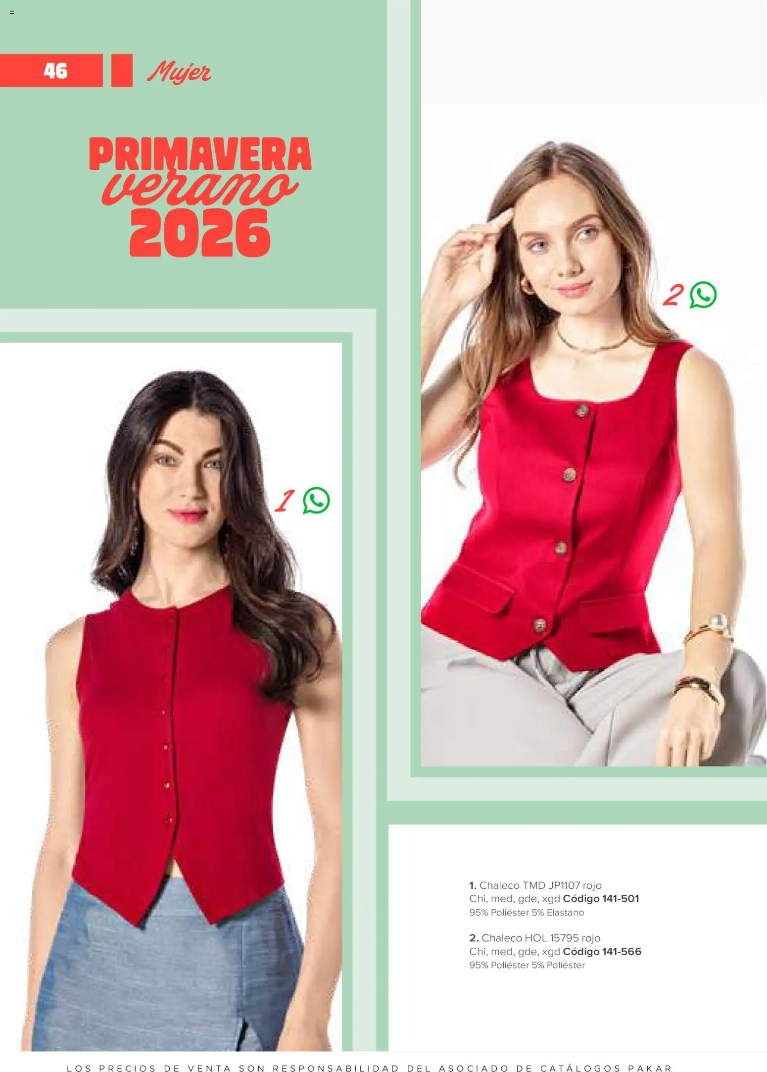 Nuevas ofertas de SC Pakar válidas en toda la República Mexicana desde el 30.01.2026. ¡Encuentra las mejores ofertas en SC Pakar catálogo Ropa! | Página: 46 | Productos: Chaleco